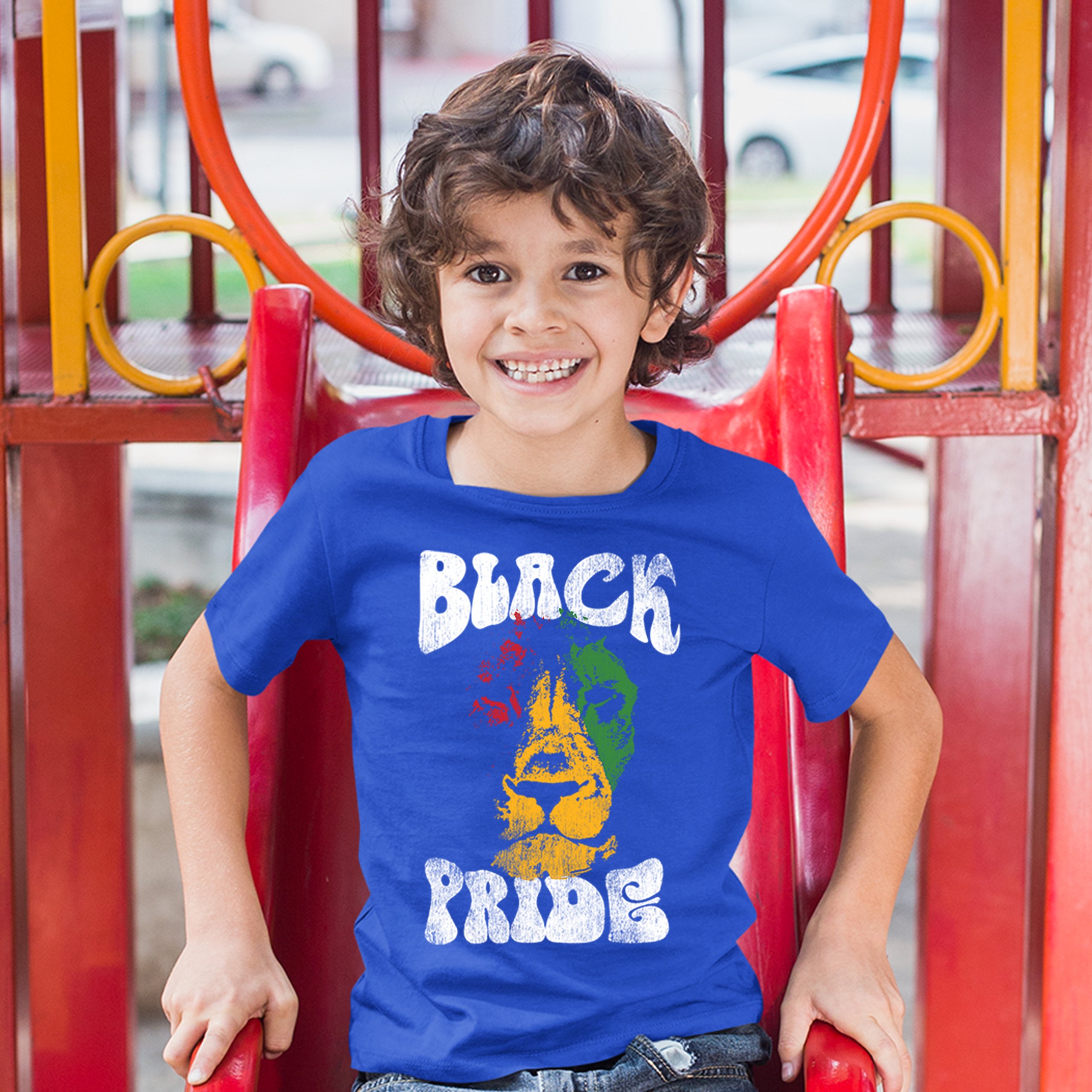 Black Pride Youth T-shirt Black Culture Equality BLM African Lion Kids - Picture 13 of 13