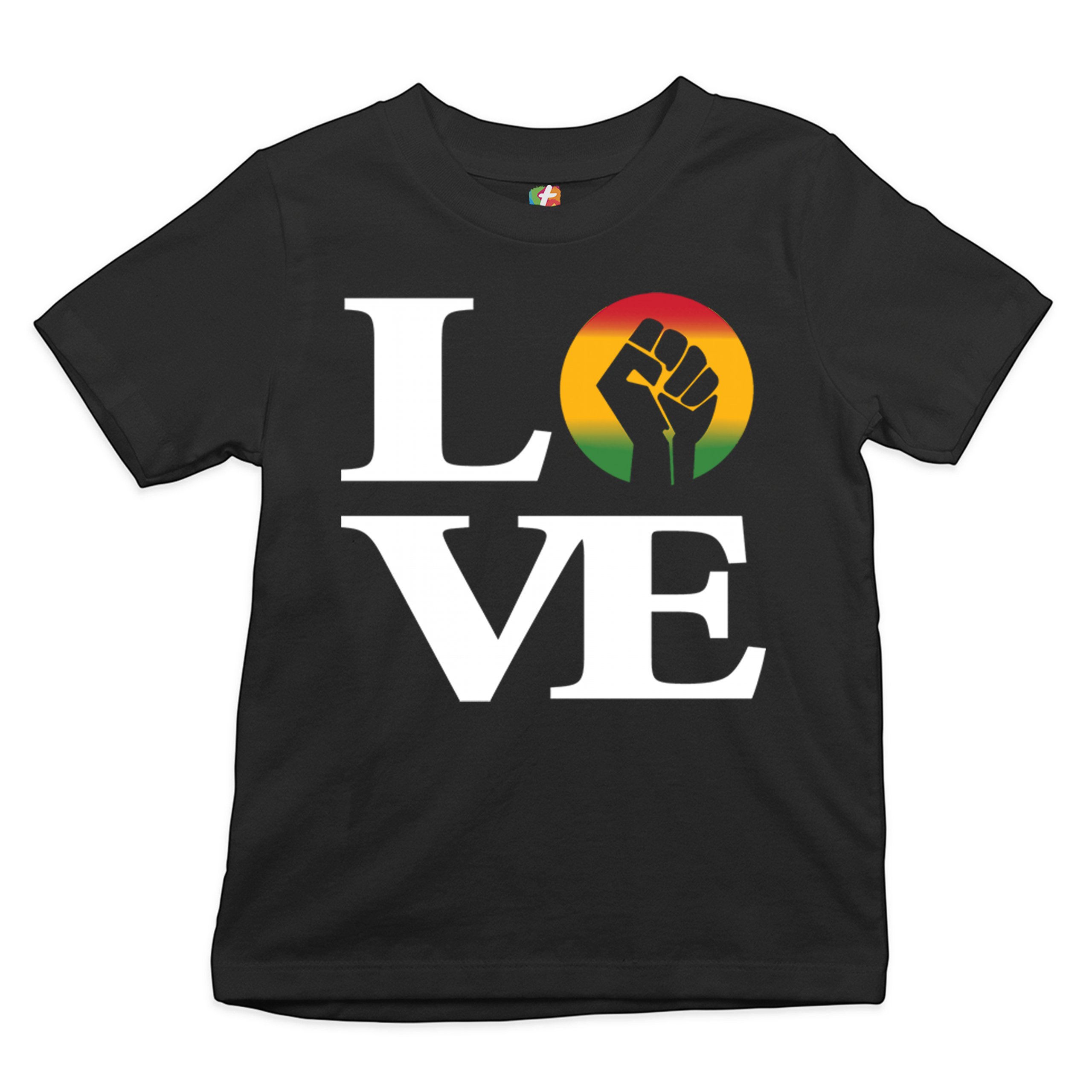 Love Power Fist Youth T-shirt Black Lives Matter African American Kids - Picture 2 of 25