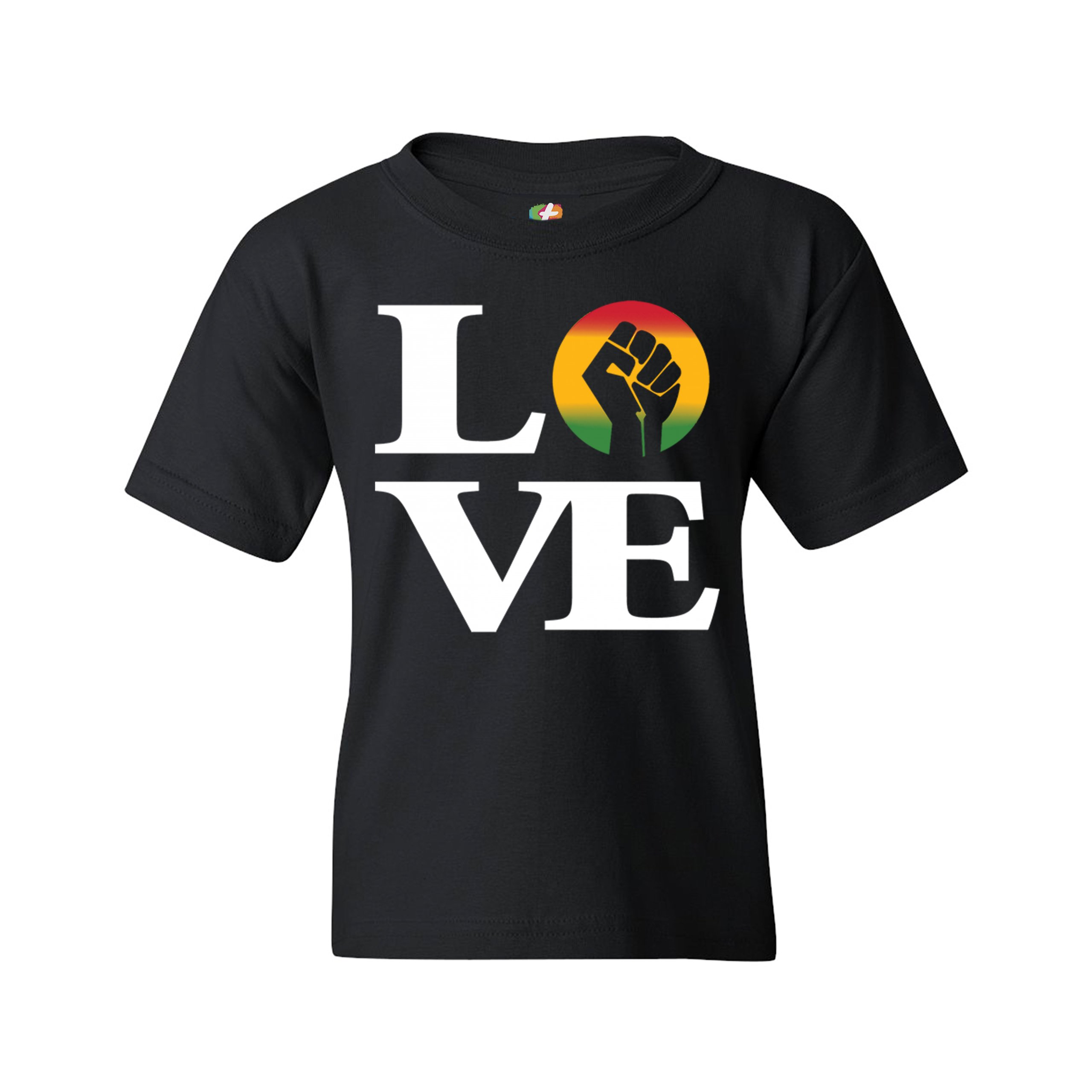 Love Power Fist Youth T-shirt Black Lives Matter African American Kids - Picture 3 of 25