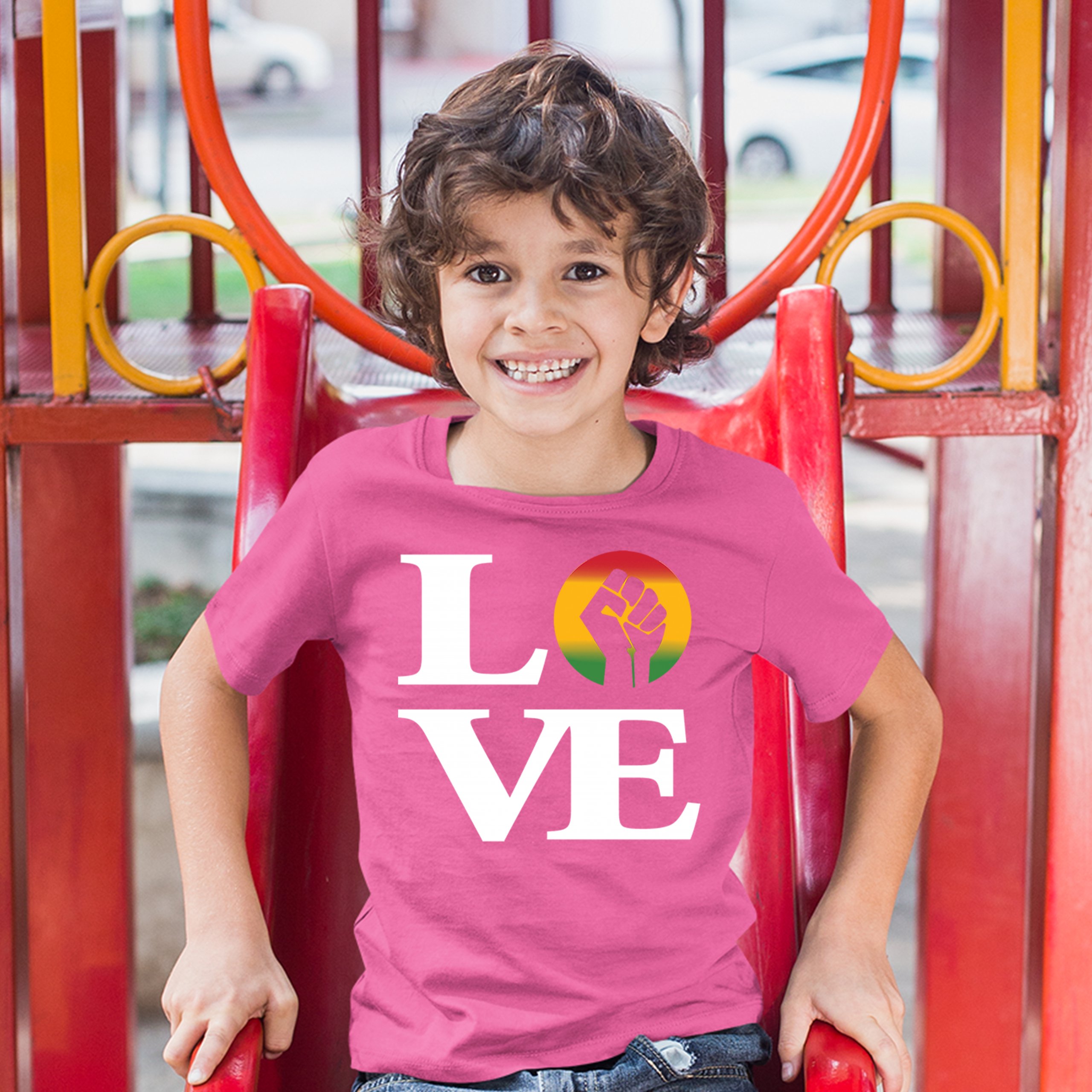 Love Power Fist Youth T-shirt Black Lives Matter African American Kids - Picture 25 of 25