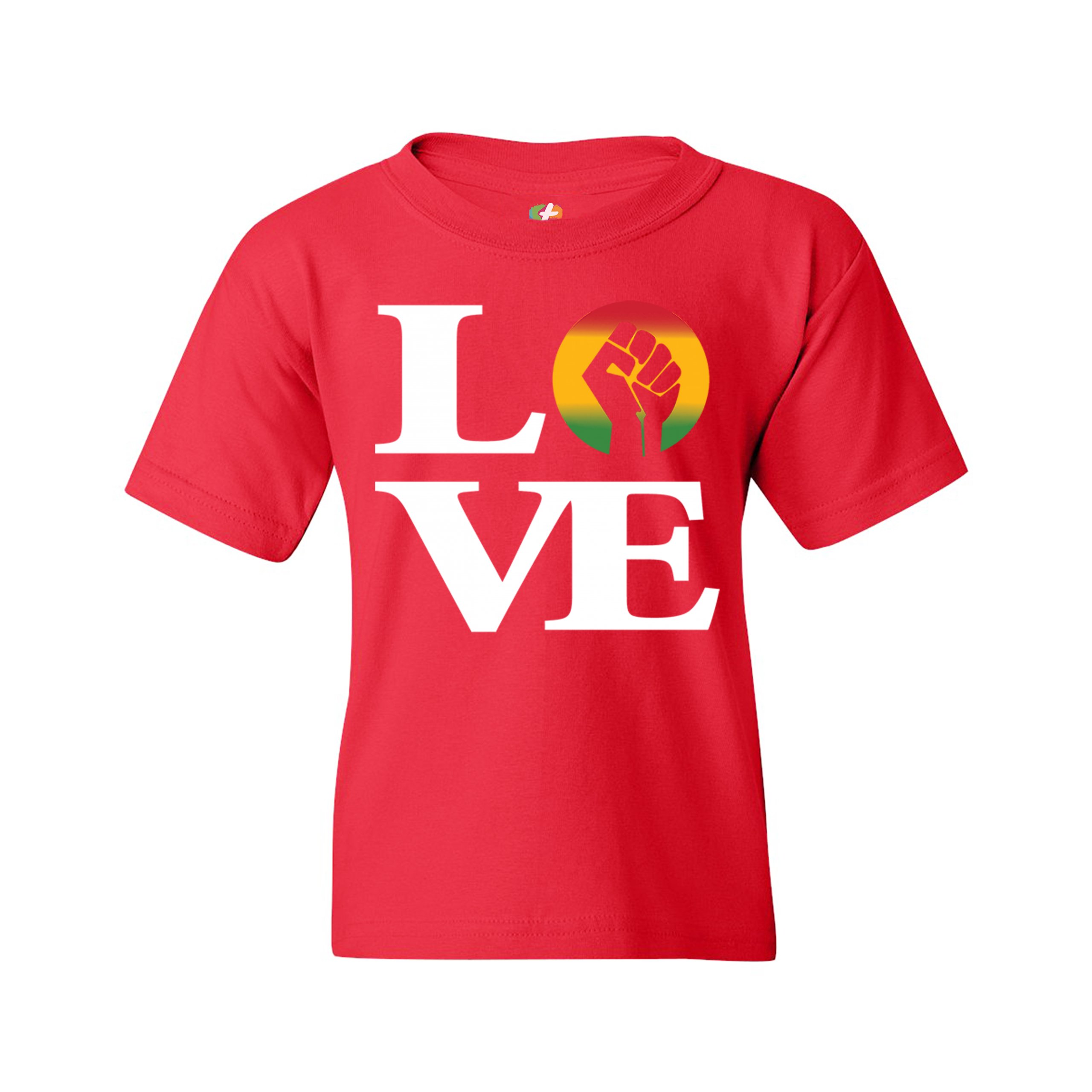 Love Power Fist Youth T-shirt Black Lives Matter African American Kids - Picture 11 of 25