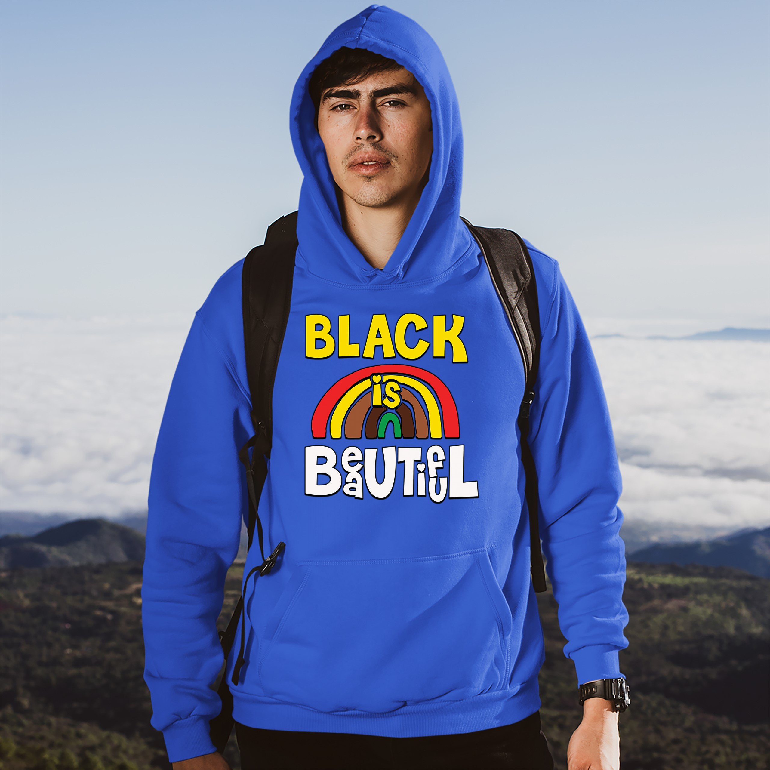 Black Is Beautiful Sweatshirt African American Black Pride Equality Hoodie - Picture 35 of 41