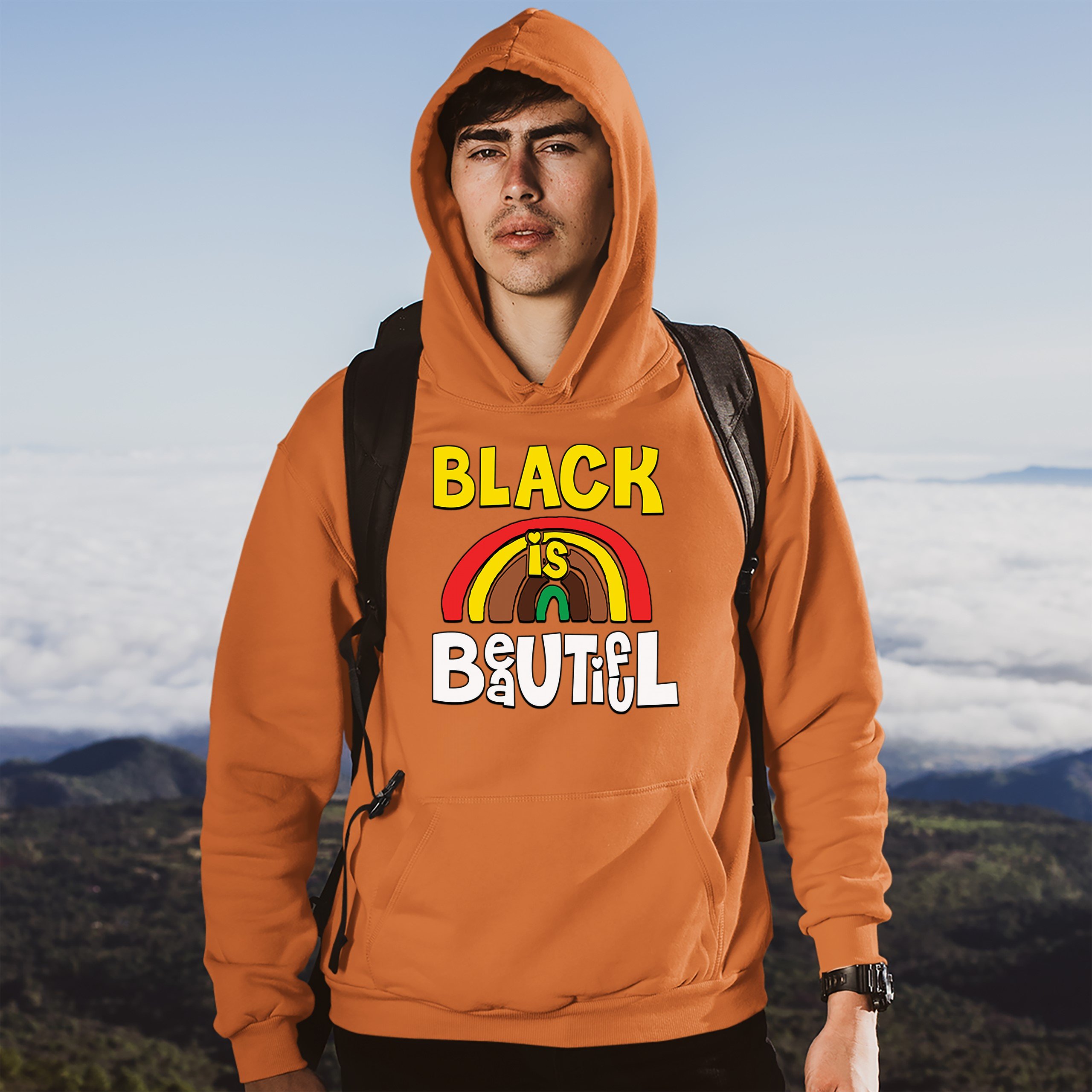Black Is Beautiful Sweatshirt African American Black Pride Equality Hoodie - Picture 15 of 41