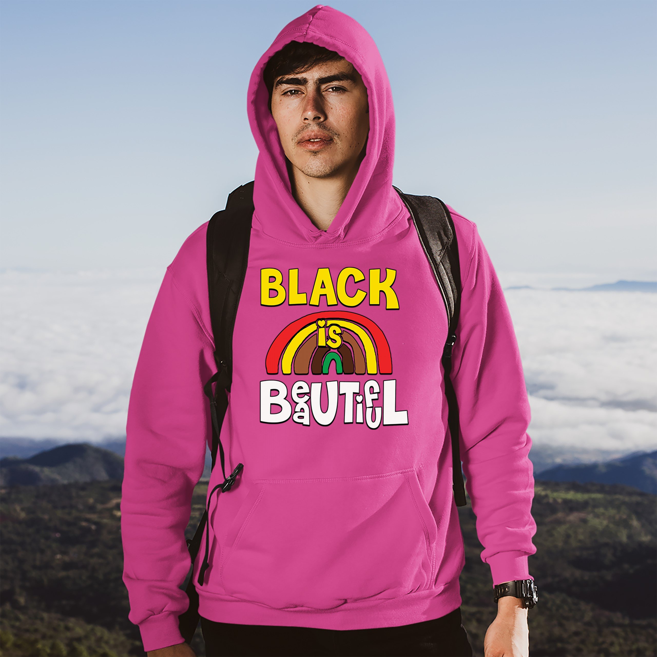 Black Is Beautiful Sweatshirt African American Black Pride Equality Hoodie - Picture 40 of 41