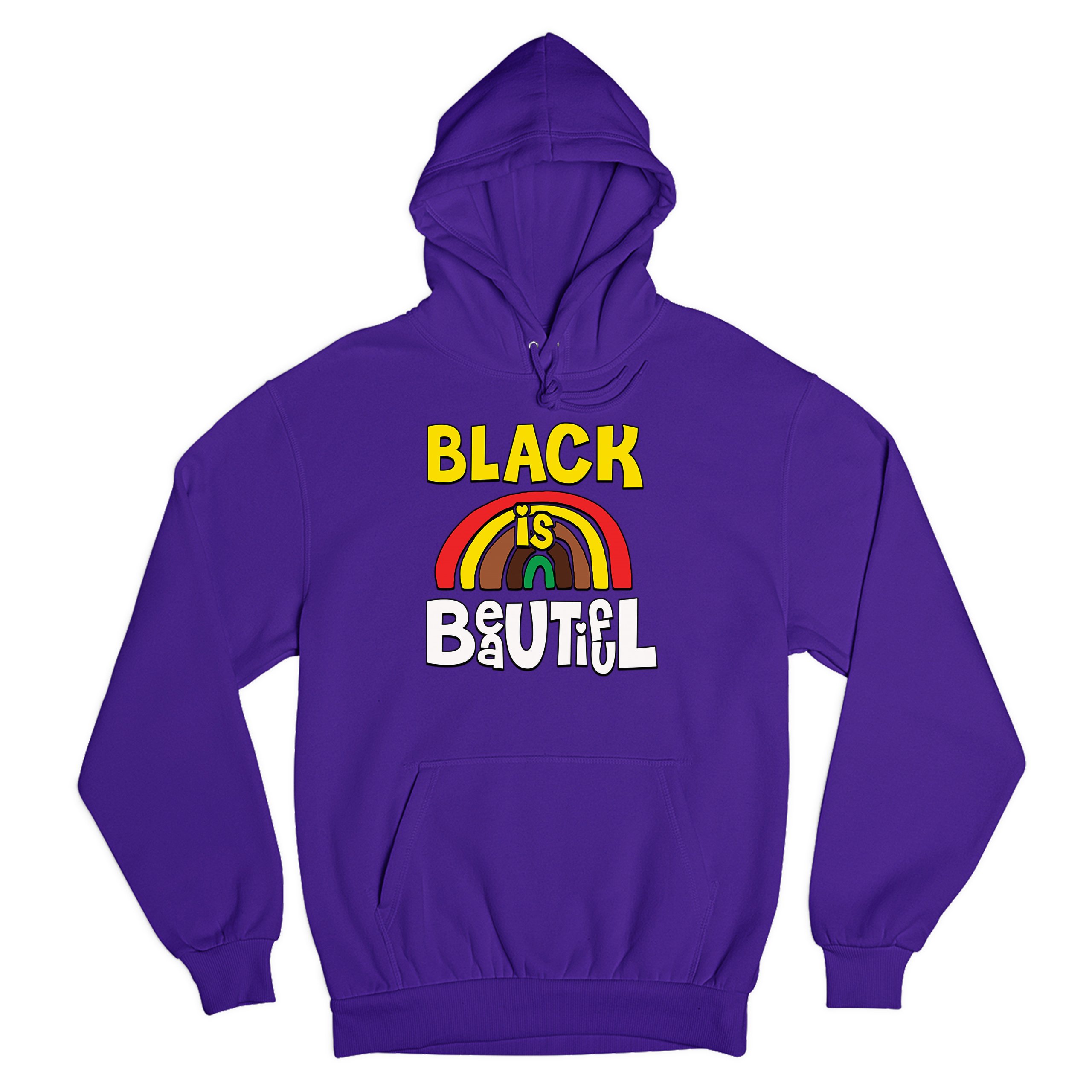 Black Is Beautiful Sweatshirt African American Black Pride Equality Hoodie - Picture 17 of 41