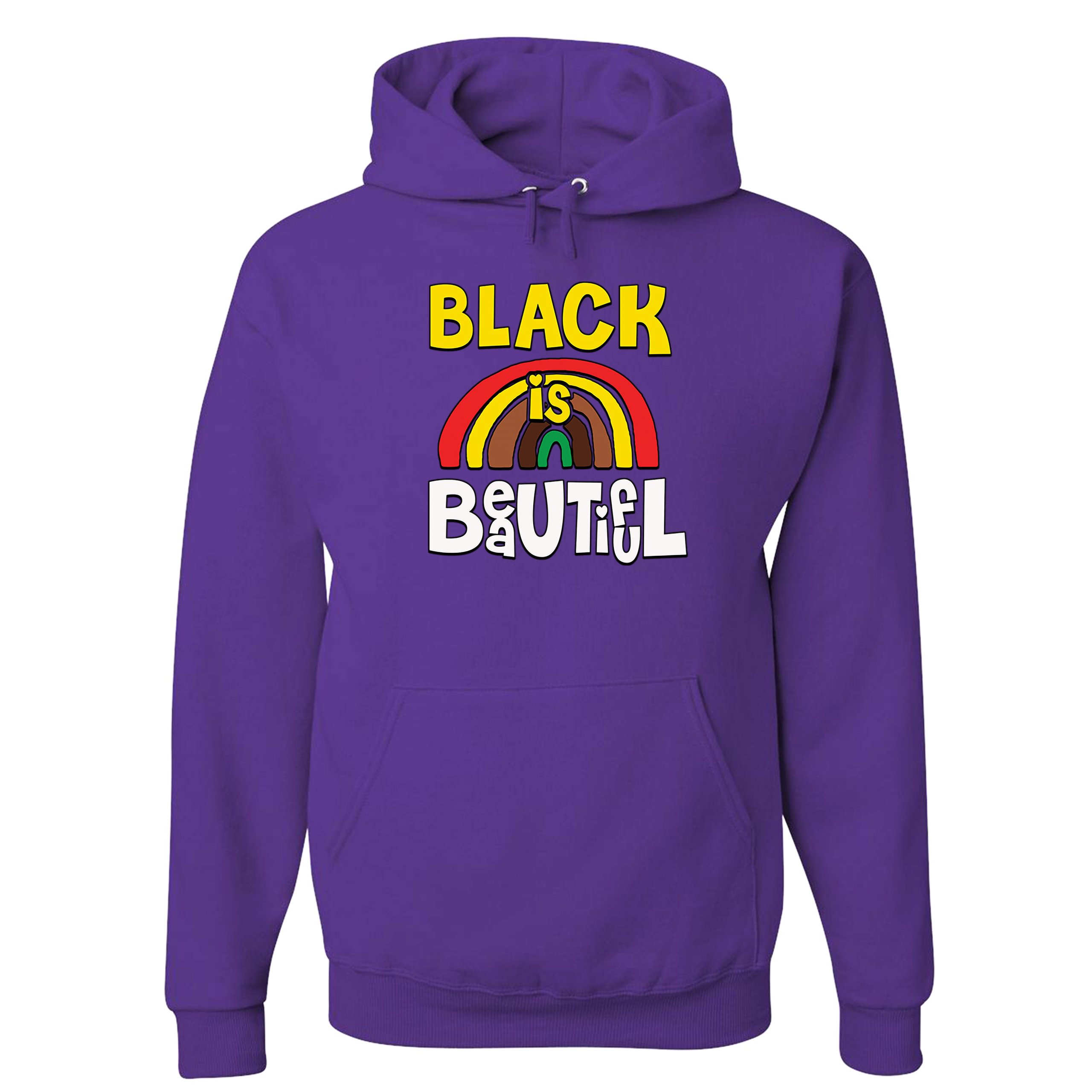 Black Is Beautiful Sweatshirt African American Black Pride Equality Hoodie - Picture 18 of 41