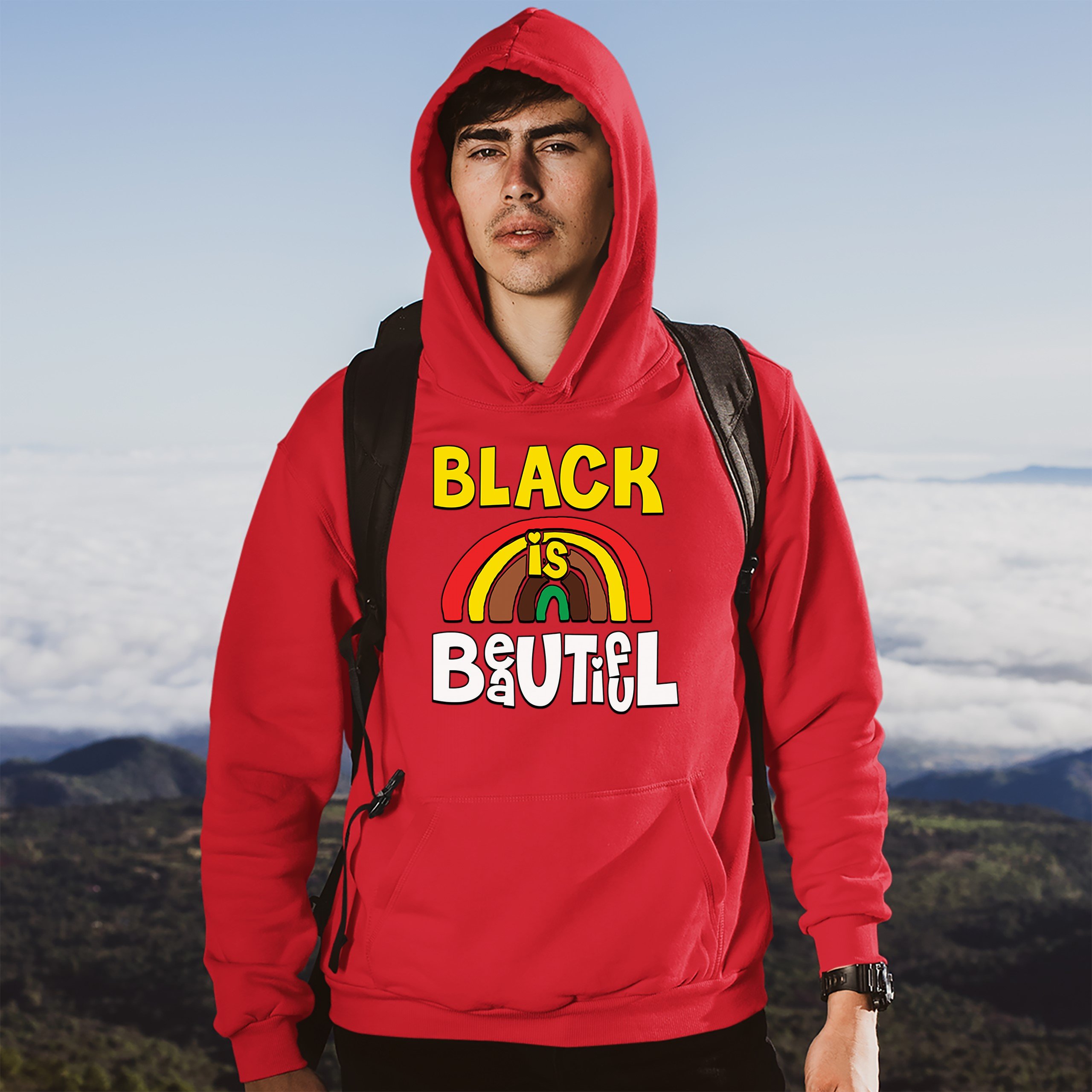 Black Is Beautiful Sweatshirt African American Black Pride Equality Hoodie - Picture 25 of 41