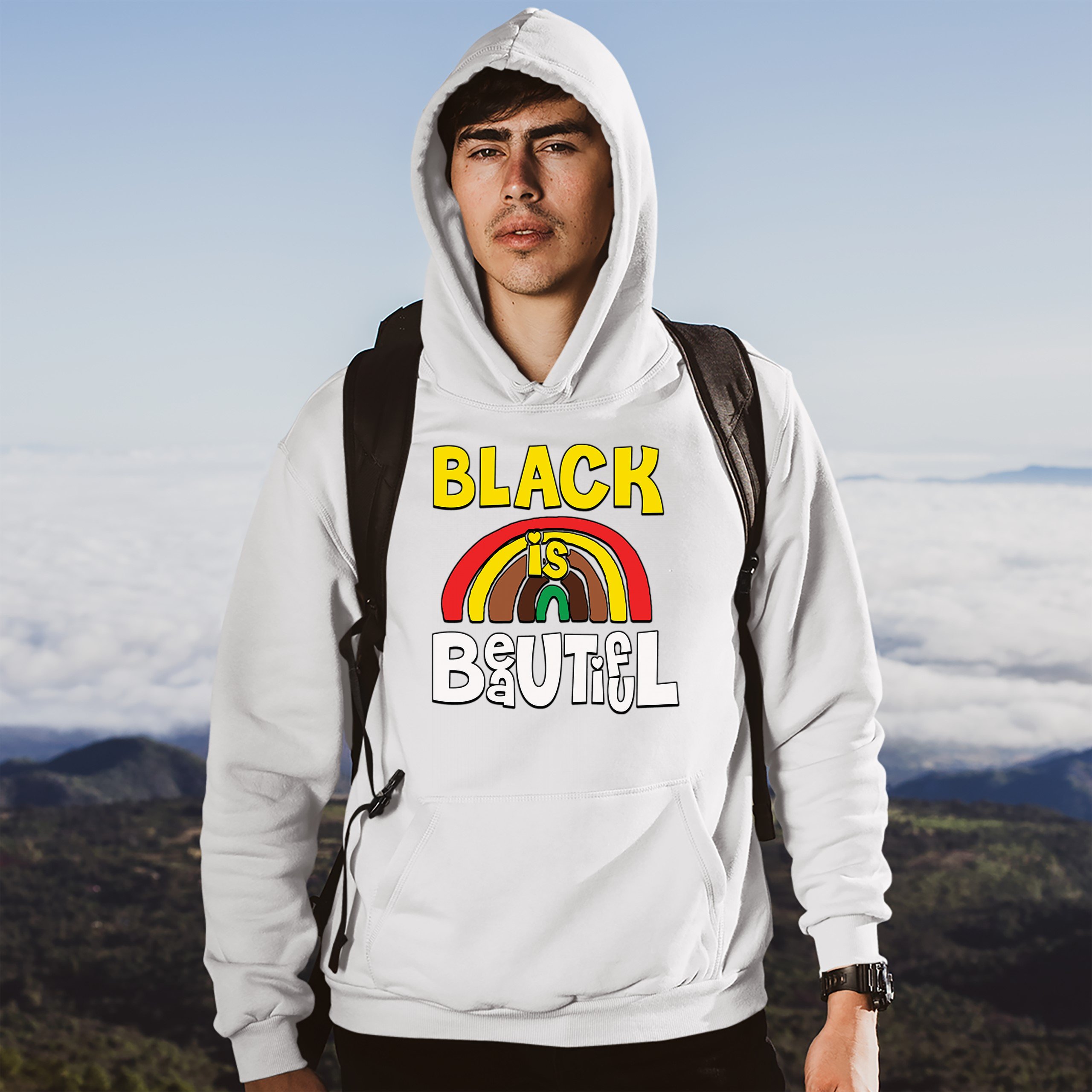 Black Is Beautiful Sweatshirt African American Black Pride Equality Hoodie - Picture 30 of 41