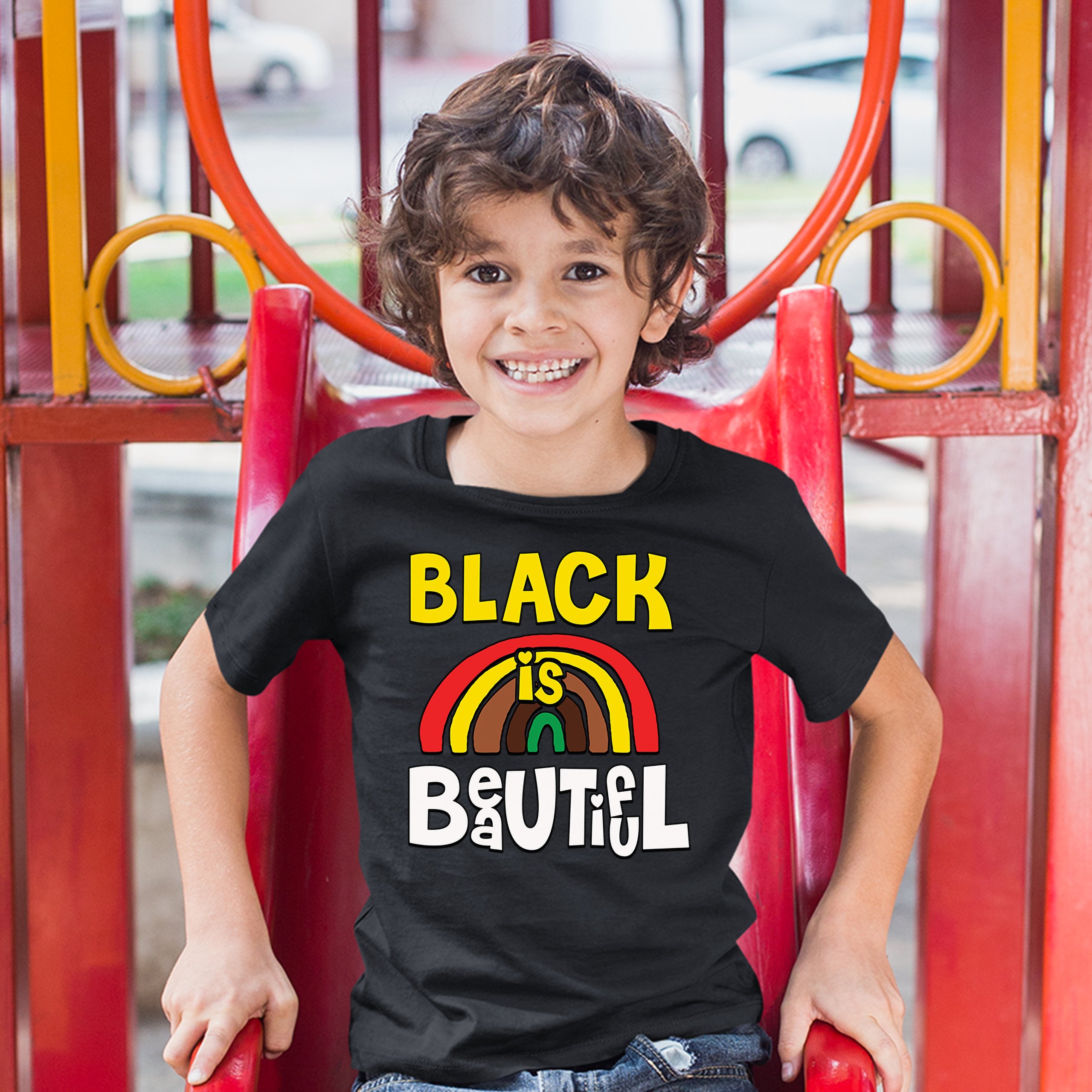 Black Is Beautiful Youth T-shirt African American Black Pride Equality Kids - Picture 5 of 29