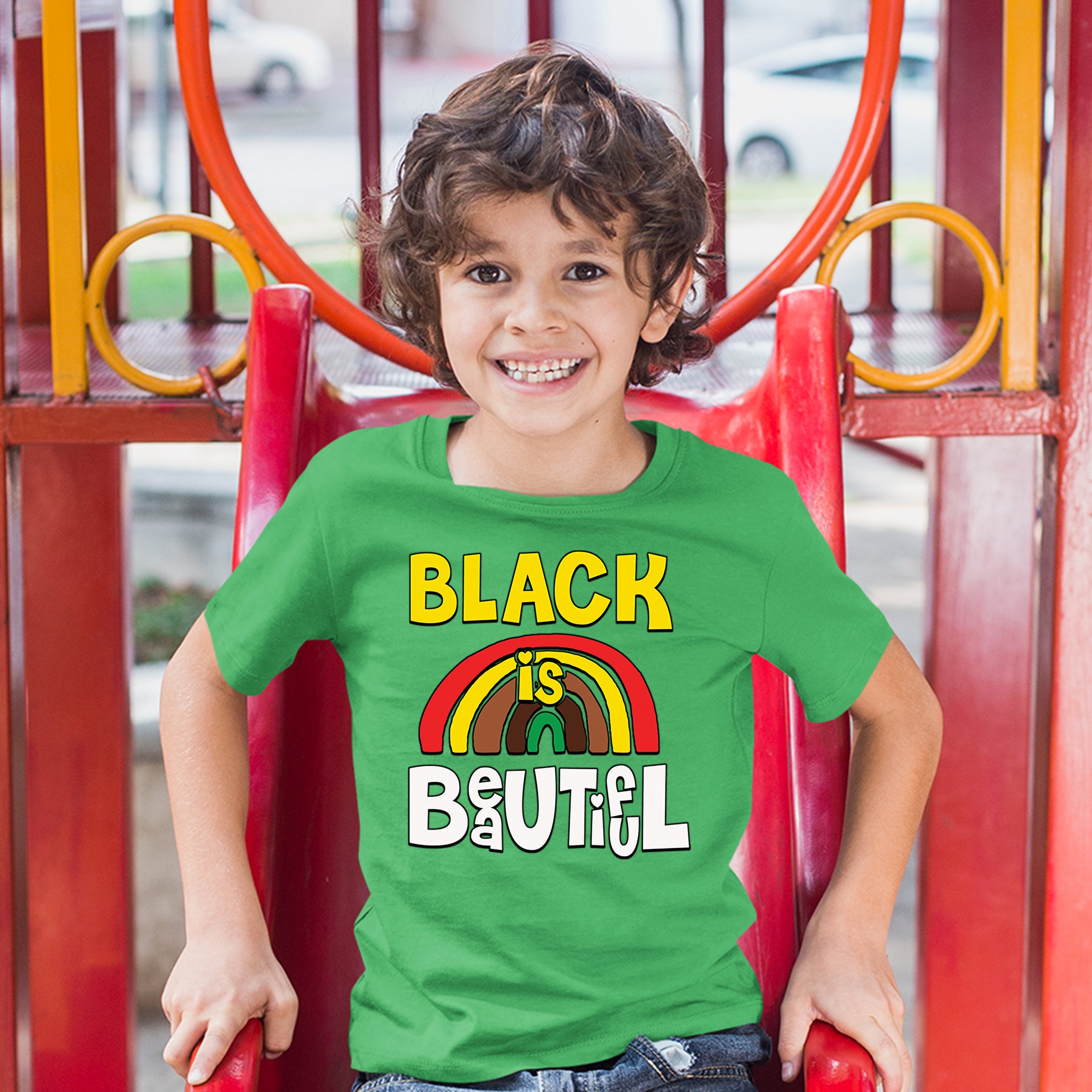 Black Is Beautiful Youth T-shirt African American Black Pride Equality Kids - Picture 21 of 29