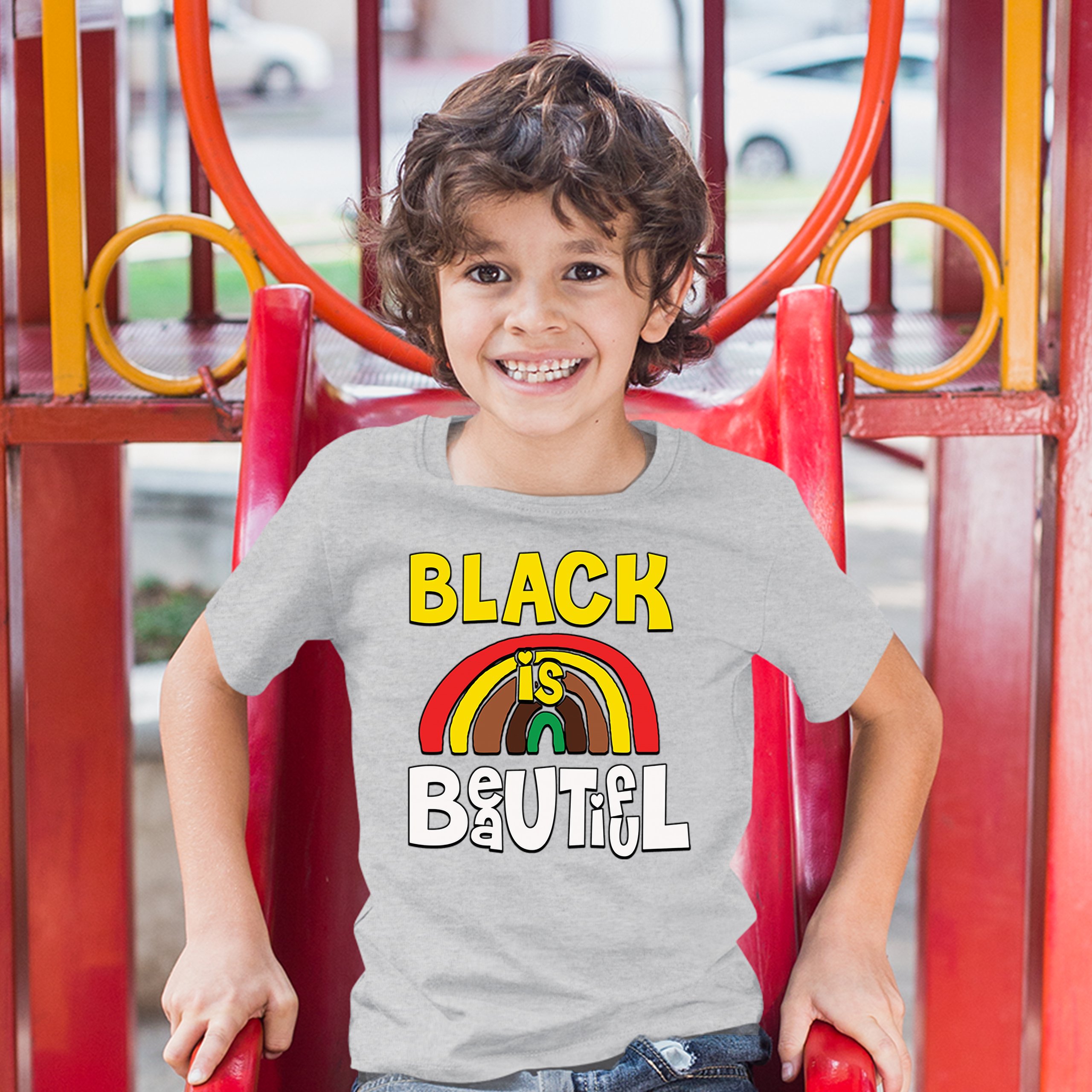 Black Is Beautiful Youth T-shirt African American Black Pride Equality Kids - Picture 9 of 29