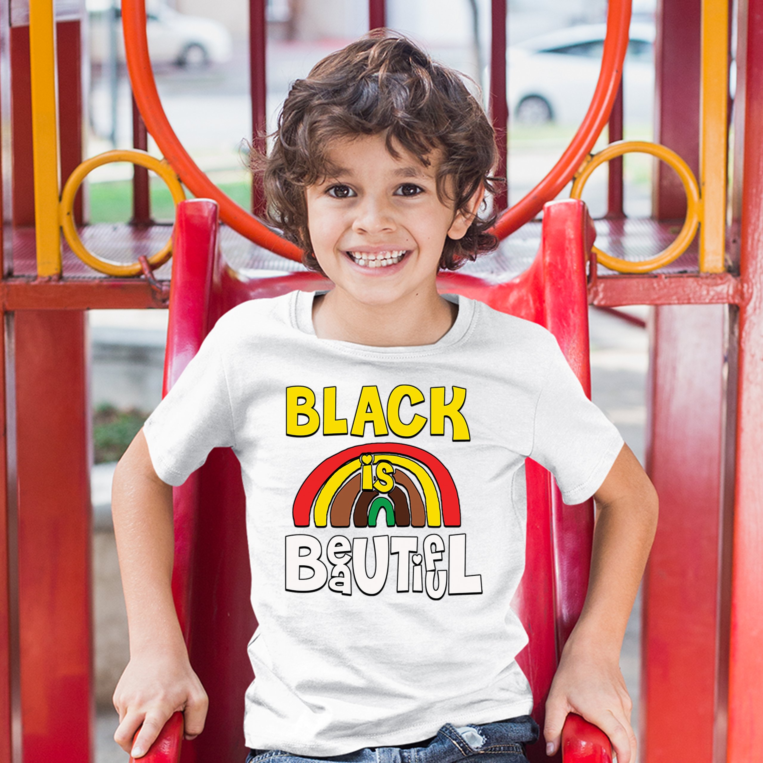 Black Is Beautiful Youth T-shirt African American Black Pride Equality Kids - Picture 17 of 29