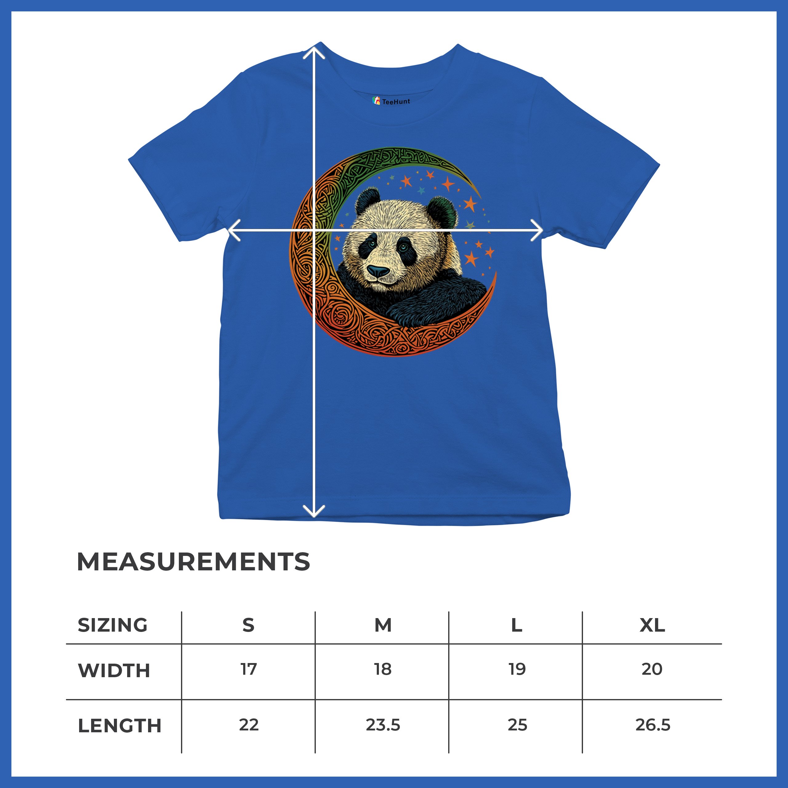 Celtic Moon Panda Youth T-shirt Peaceful Adorable Animal Lunar Nature Kids - Picture 43 of 50
