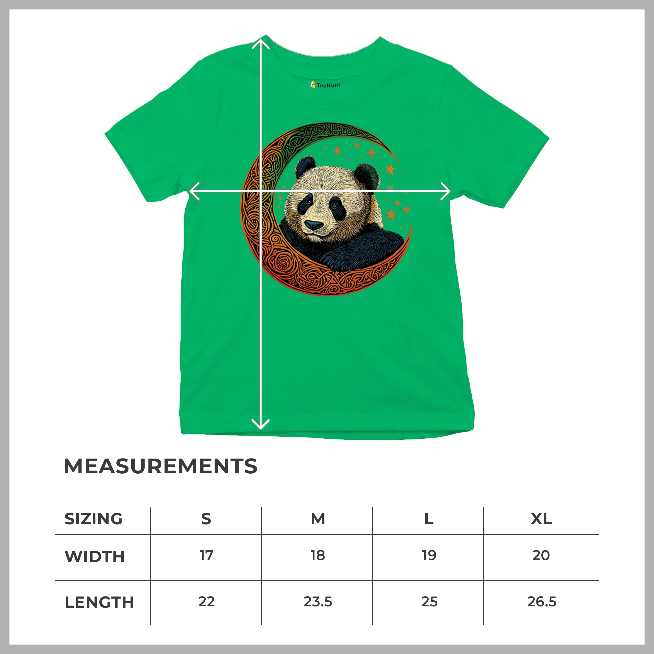 Celtic Moon Panda Youth T-shirt Peaceful Adorable Animal Lunar Nature Kids - Picture 36 of 50