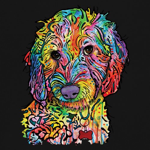 Dean Russo Sweet Poodle Youth T-shirt Dog Pattern Puppy Adopt Pet Kids - Picture 4 of 50