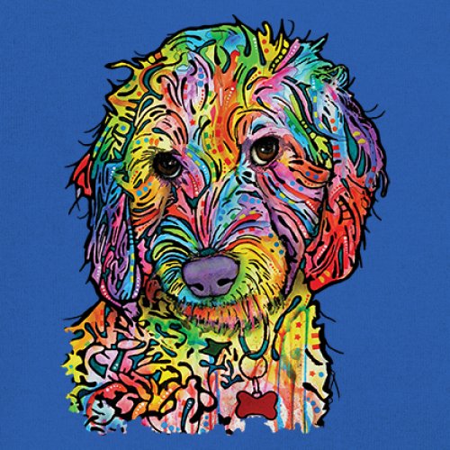 Dean Russo Sweet Poodle Youth T-shirt Dog Pattern Puppy Adopt Pet Kids - Picture 39 of 50