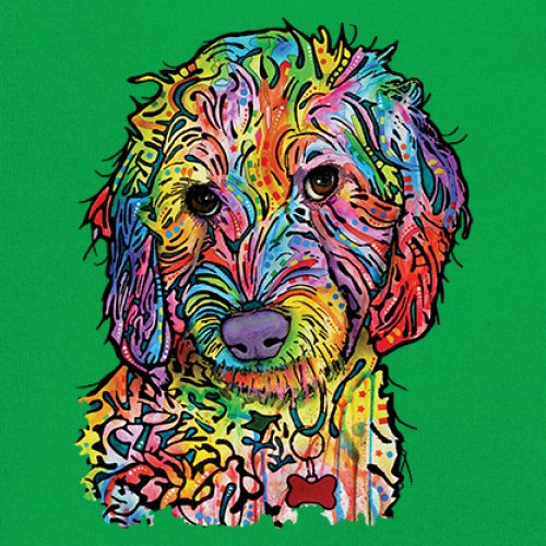 Dean Russo Sweet Poodle Youth T-shirt Dog Pattern Puppy Adopt Pet Kids - Picture 32 of 50