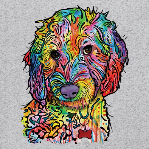 Dean Russo Sweet Poodle Youth T-shirt Dog Pattern Puppy Adopt Pet Kids - Picture 11 of 50
