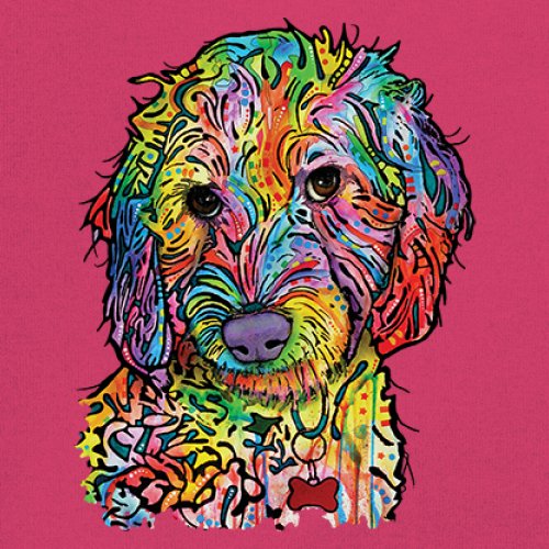 Dean Russo Sweet Poodle Youth T-shirt Dog Pattern Puppy Adopt Pet Kids - Picture 46 of 50