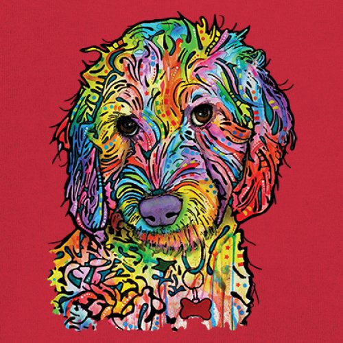 Dean Russo Sweet Poodle Youth T-shirt Dog Pattern Puppy Adopt Pet Kids - Picture 18 of 50