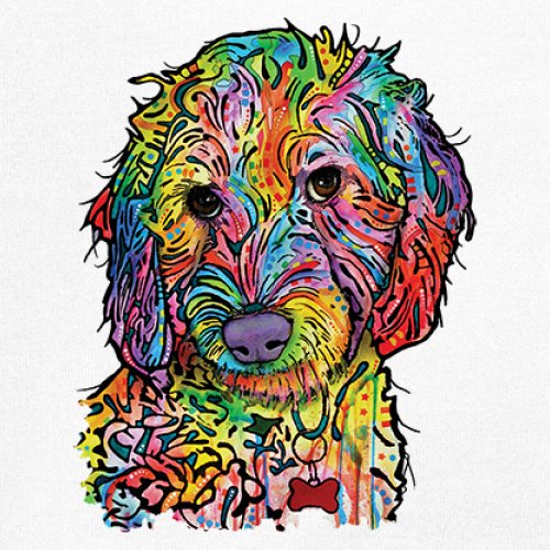 Dean Russo Sweet Poodle Youth T-shirt Dog Pattern Puppy Adopt Pet Kids - Picture 25 of 50