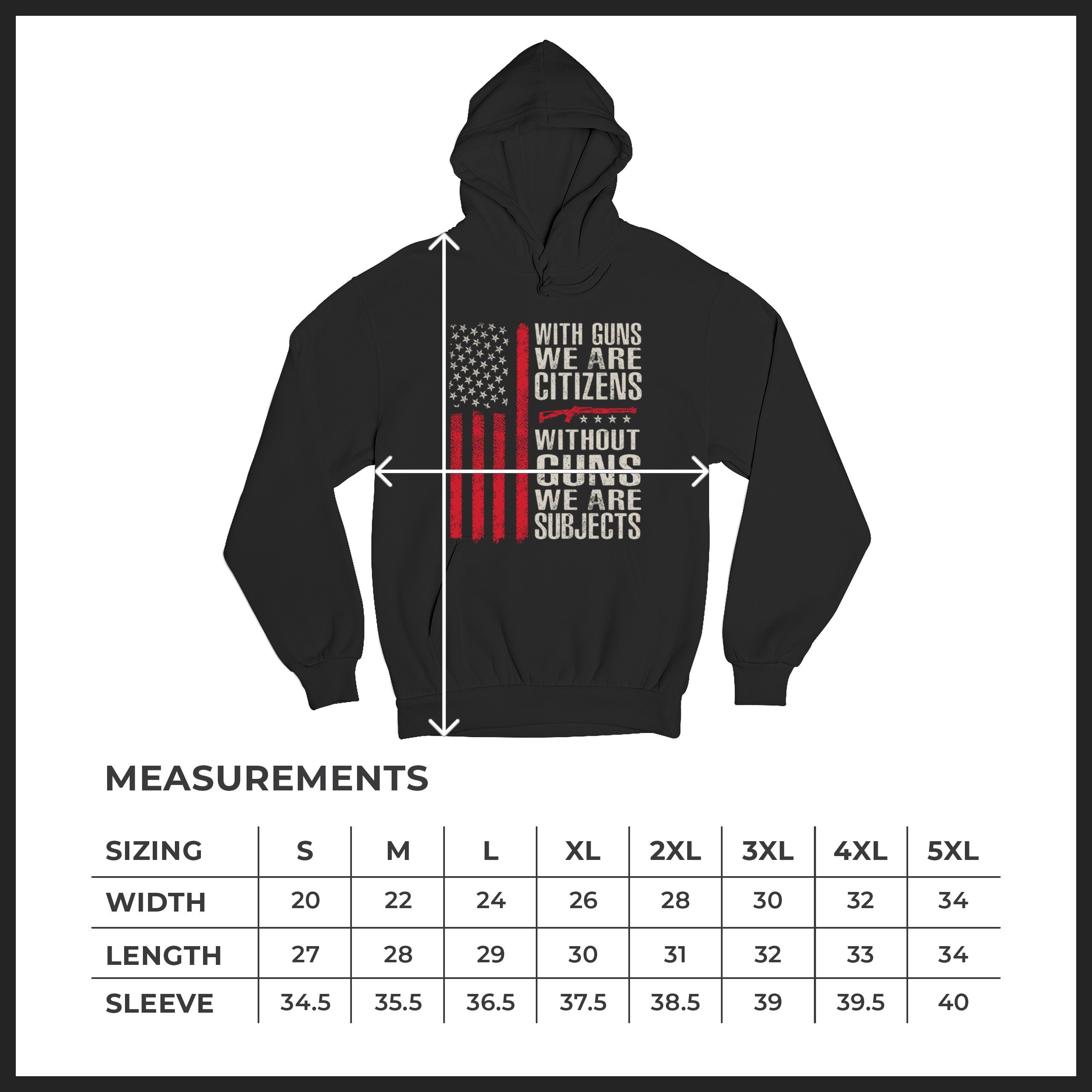 Gun Citizens Sweatshirt 2nd Amendment Patriotic Pro Gun USA Flag DD214 Hoodie - Picture 8 of 29