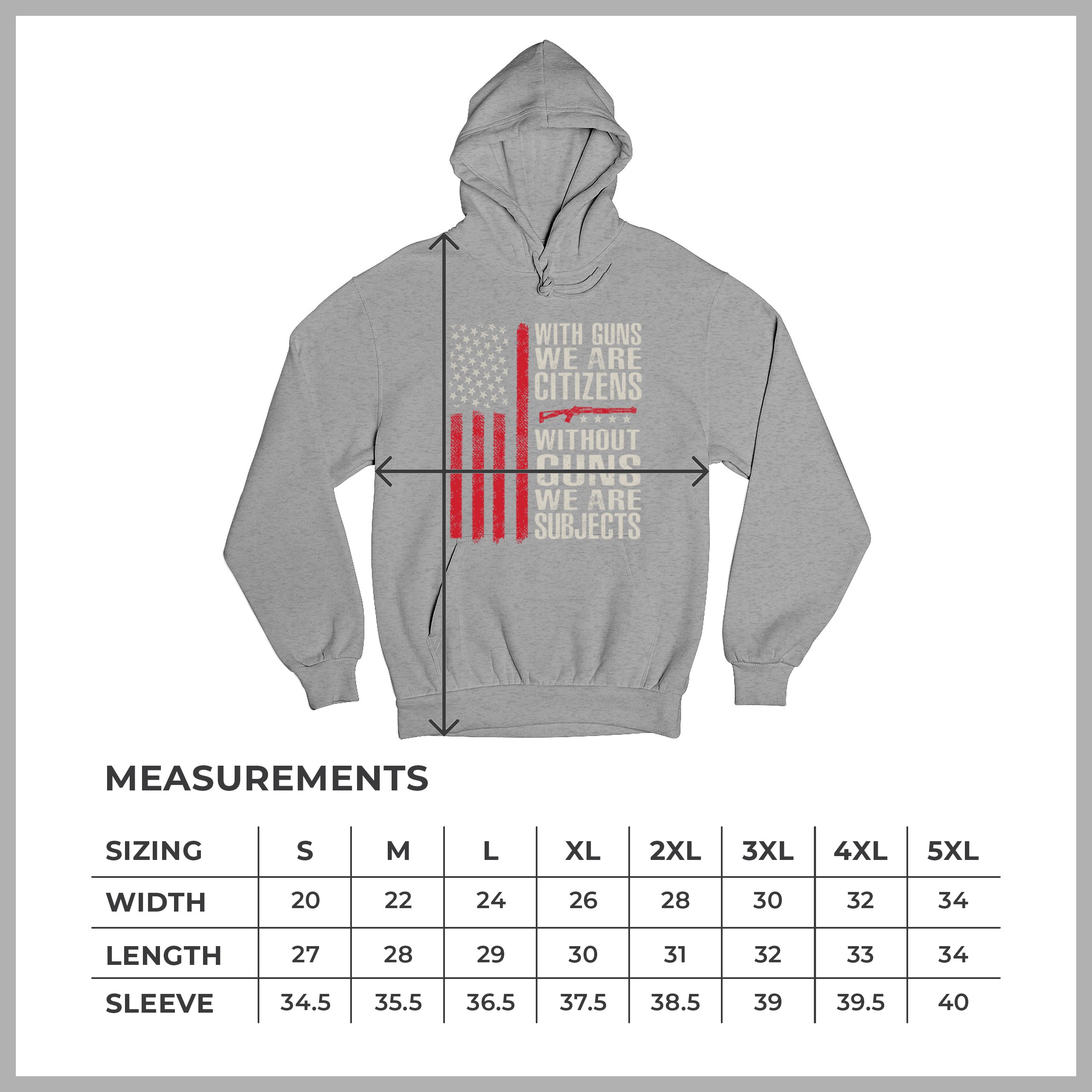 Gun Citizens Sweatshirt 2nd Amendment Patriotic Pro Gun USA Flag DD214 Hoodie - Picture 15 of 29