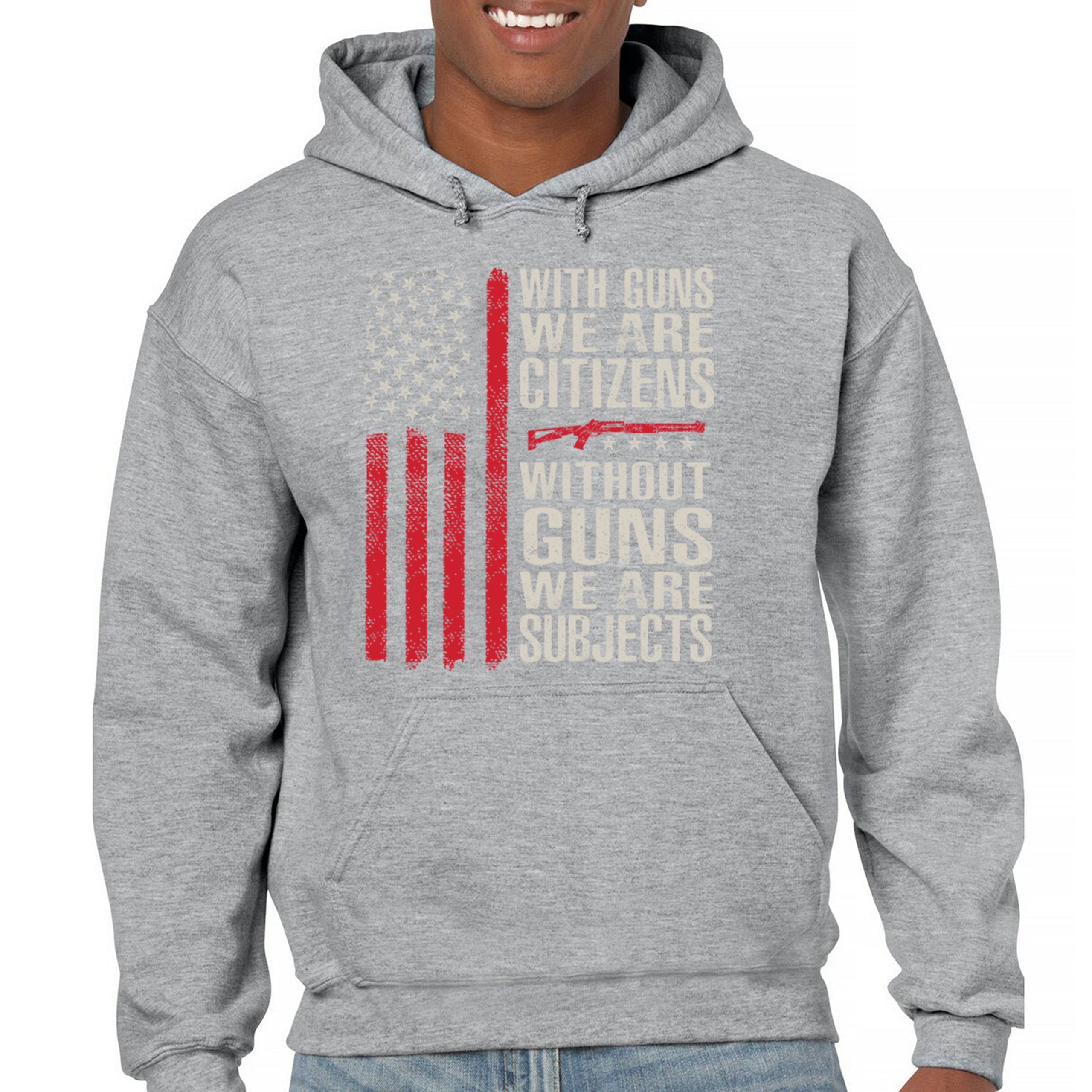 Gun Citizens Sweatshirt 2nd Amendment Patriotic Pro Gun USA Flag DD214 Hoodie - Picture 9 of 29