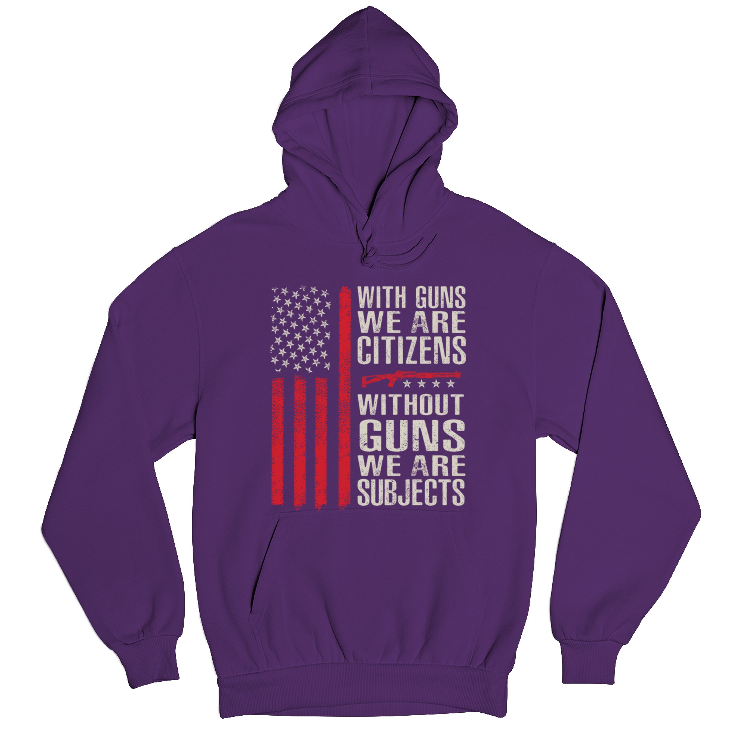 Gun Citizens Sweatshirt 2nd Amendment Patriotic Pro Gun USA Flag DD214 Hoodie - Picture 20 of 29
