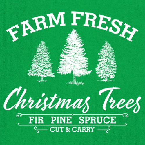 Farm Fresh Christmas Trees Youth T-shirt Xmas Holiday Spirit Festive Kids - Picture 11 of 43