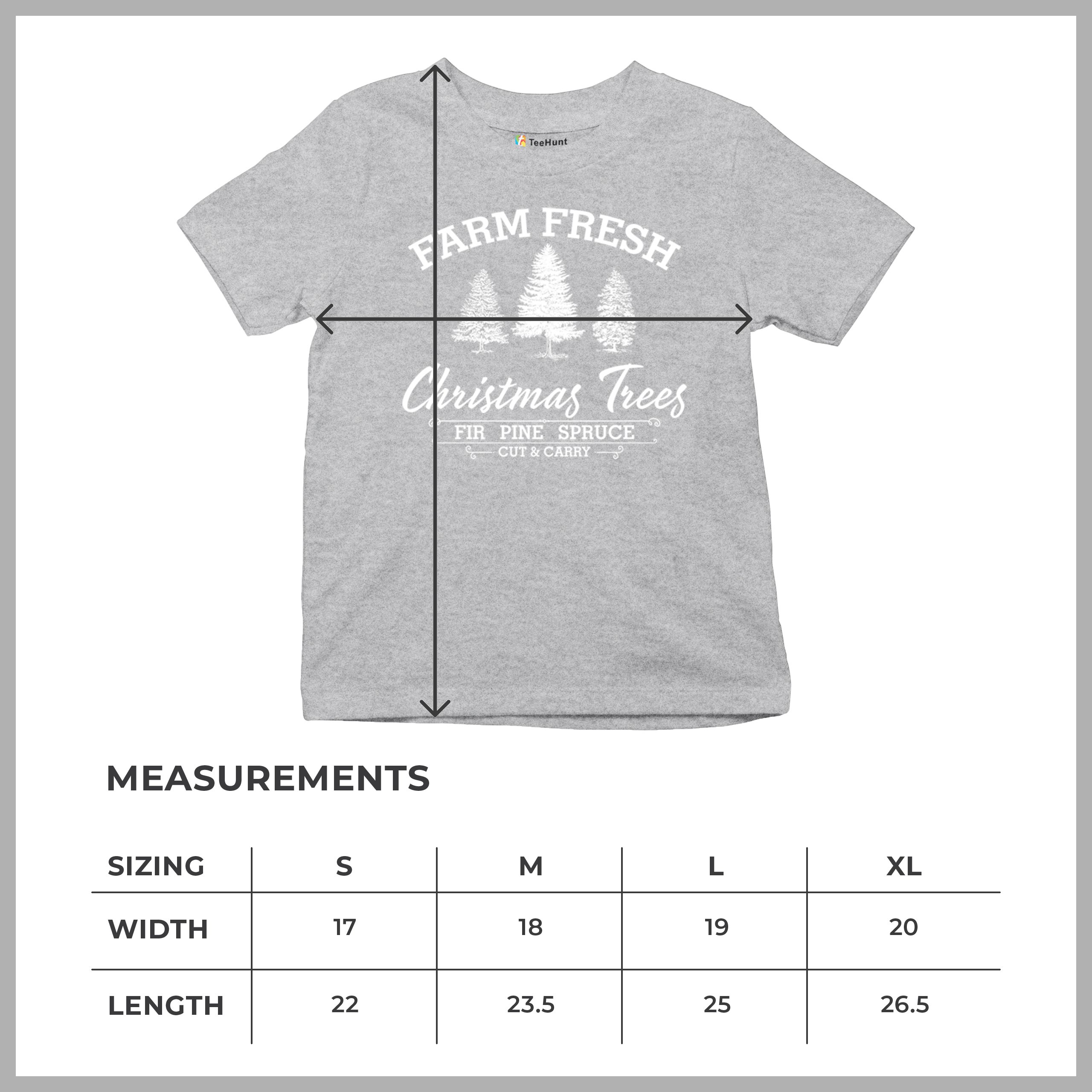 Farm Fresh Christmas Trees Youth T-shirt Xmas Holiday Spirit Festive Kids - Picture 22 of 43