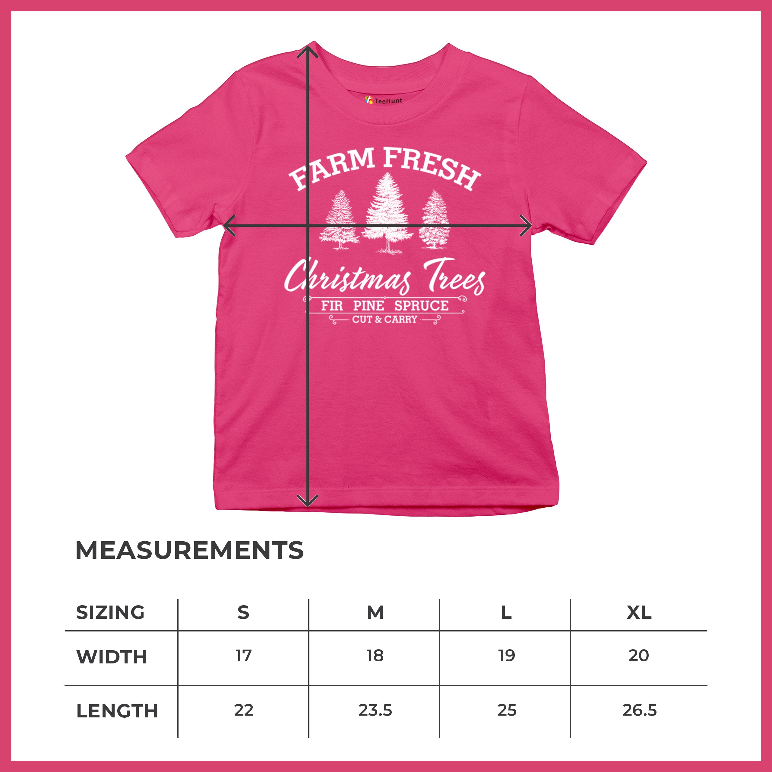 Farm Fresh Christmas Trees Youth T-shirt Xmas Holiday Spirit Festive Kids - Picture 43 of 43