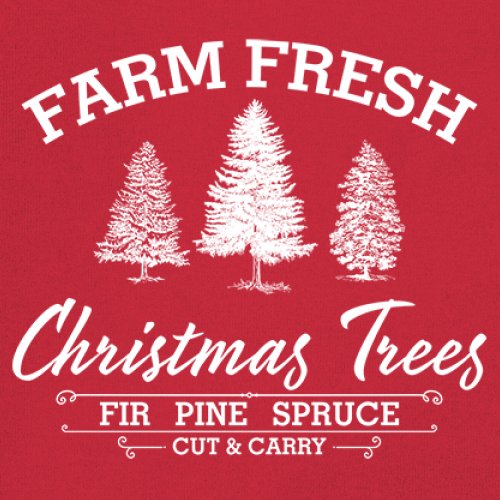 Farm Fresh Christmas Trees Youth T-shirt Xmas Holiday Spirit Festive Kids - Picture 25 of 43