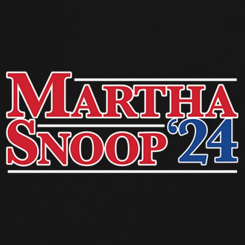 ALTRA T shirt a maniche lunghe Martha Snoop 2024 for President divertente meme umoristico elettorale