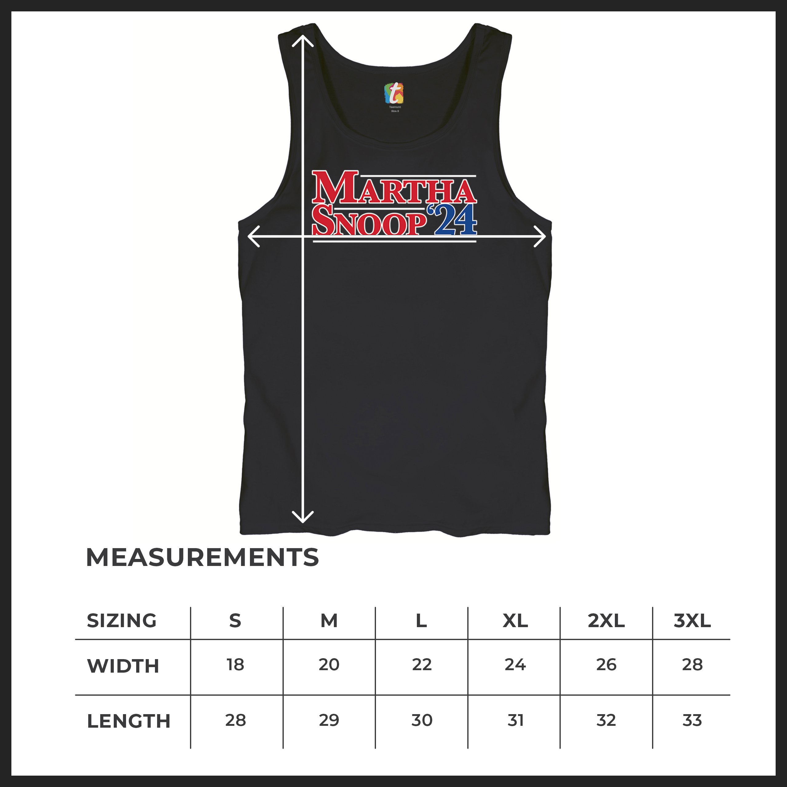 Martha Snoop 2024 for President Tank Top Funny Election Humor Meme Men's Top - Picture 8 of 43