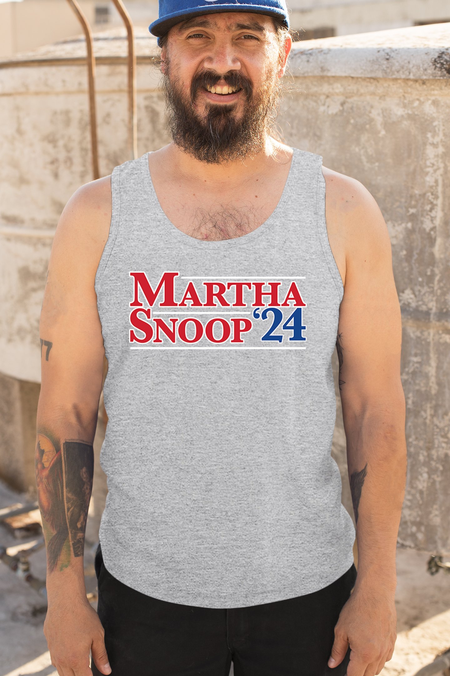 Martha Snoop 2024 for President Tank Top Funny Election Humor Meme Men's Top - Picture 12 of 43