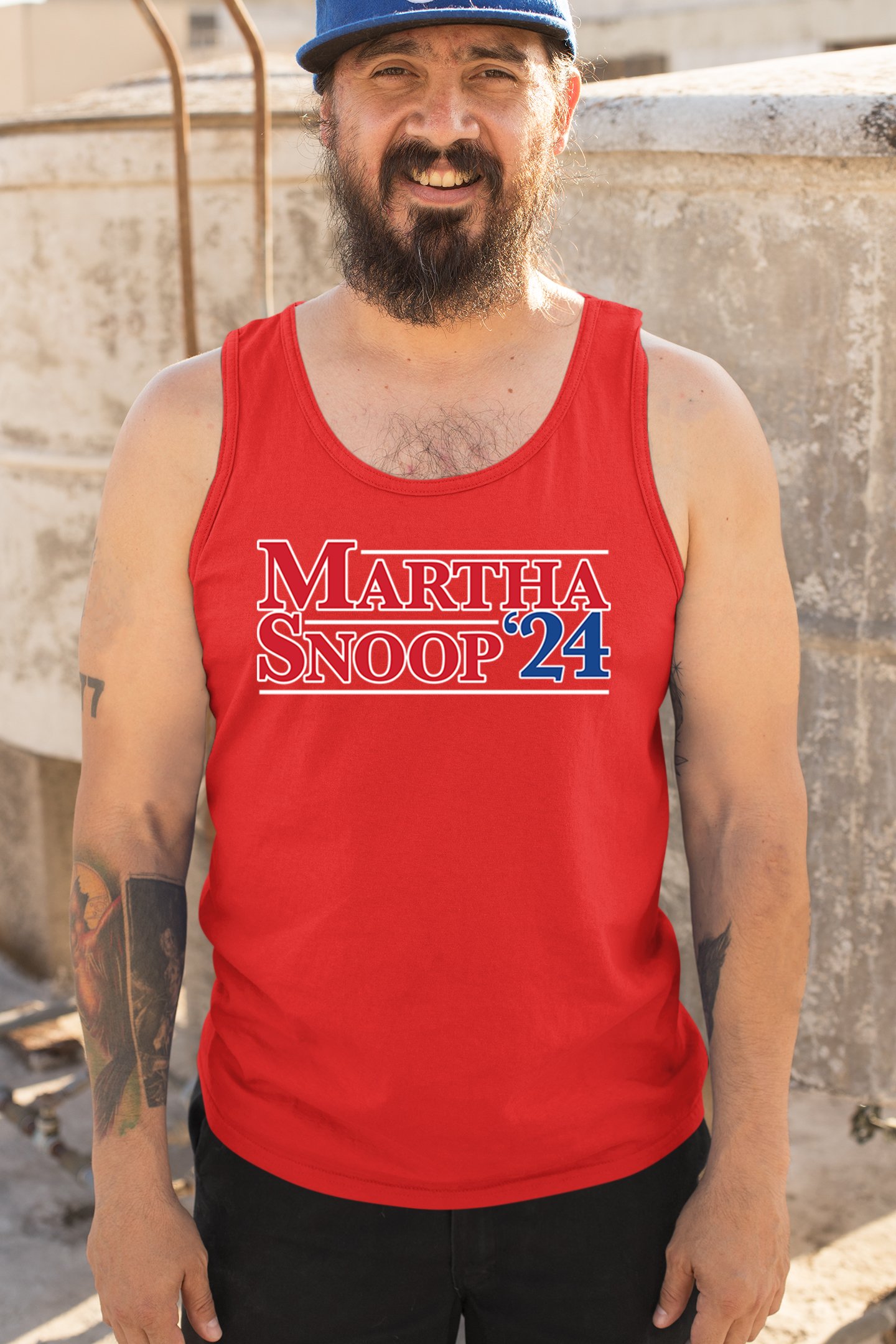 Martha Snoop 2024 for President Tank Top Funny Election Humor Meme Men's Top - Picture 19 of 43