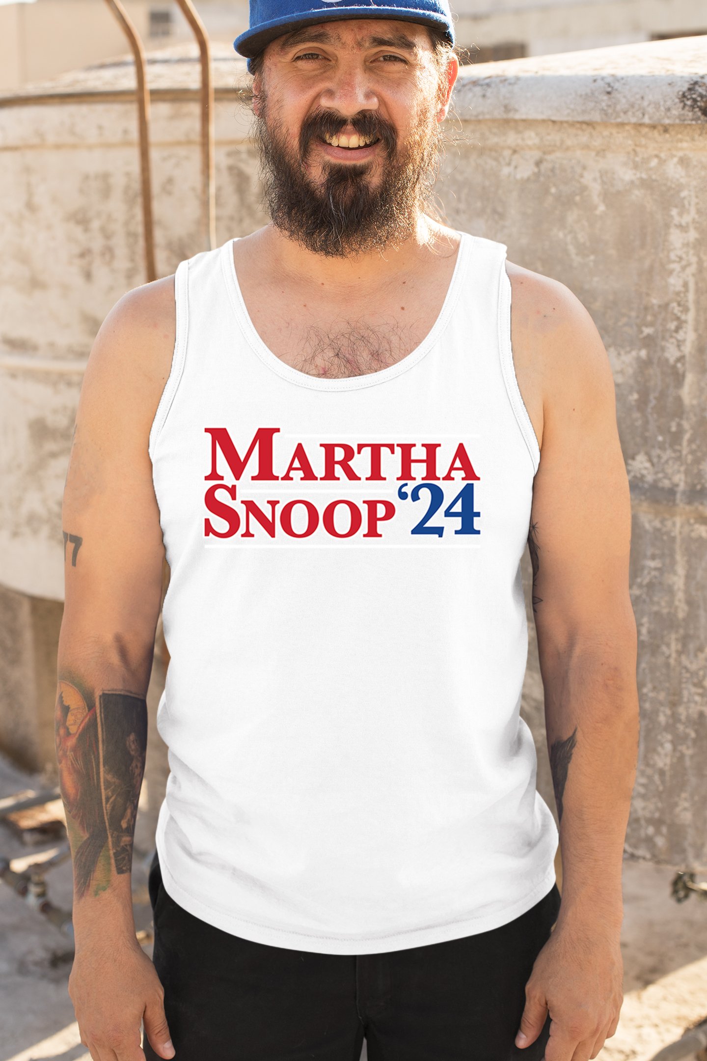 Martha Snoop 2024 for President Tank Top Funny Election Humor Meme Men's Top - Picture 26 of 43