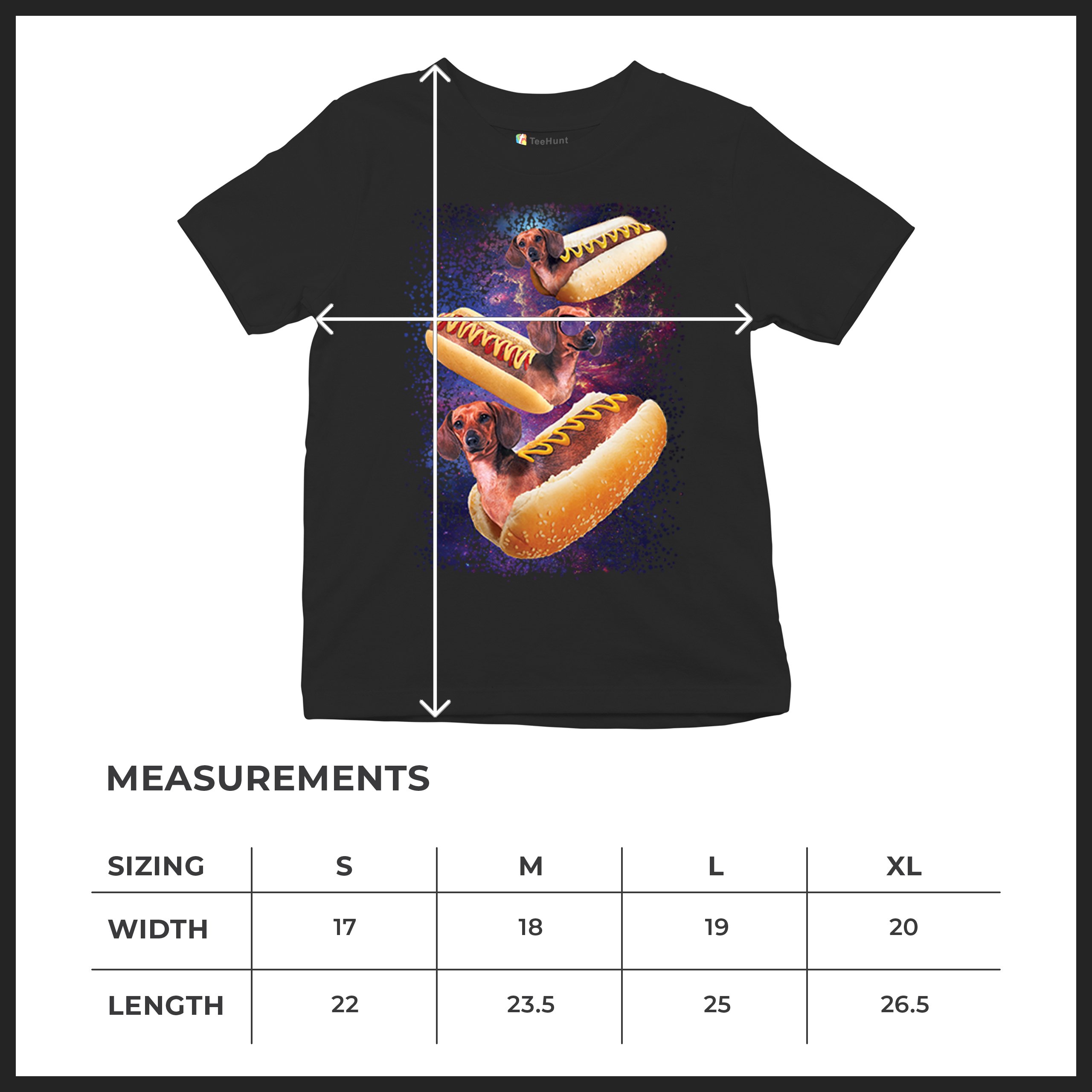Space Weiners Youth T-shirt Fun Dachshund Hot Dog Animal Lover Pet Owner Kids - Picture 8 of 50