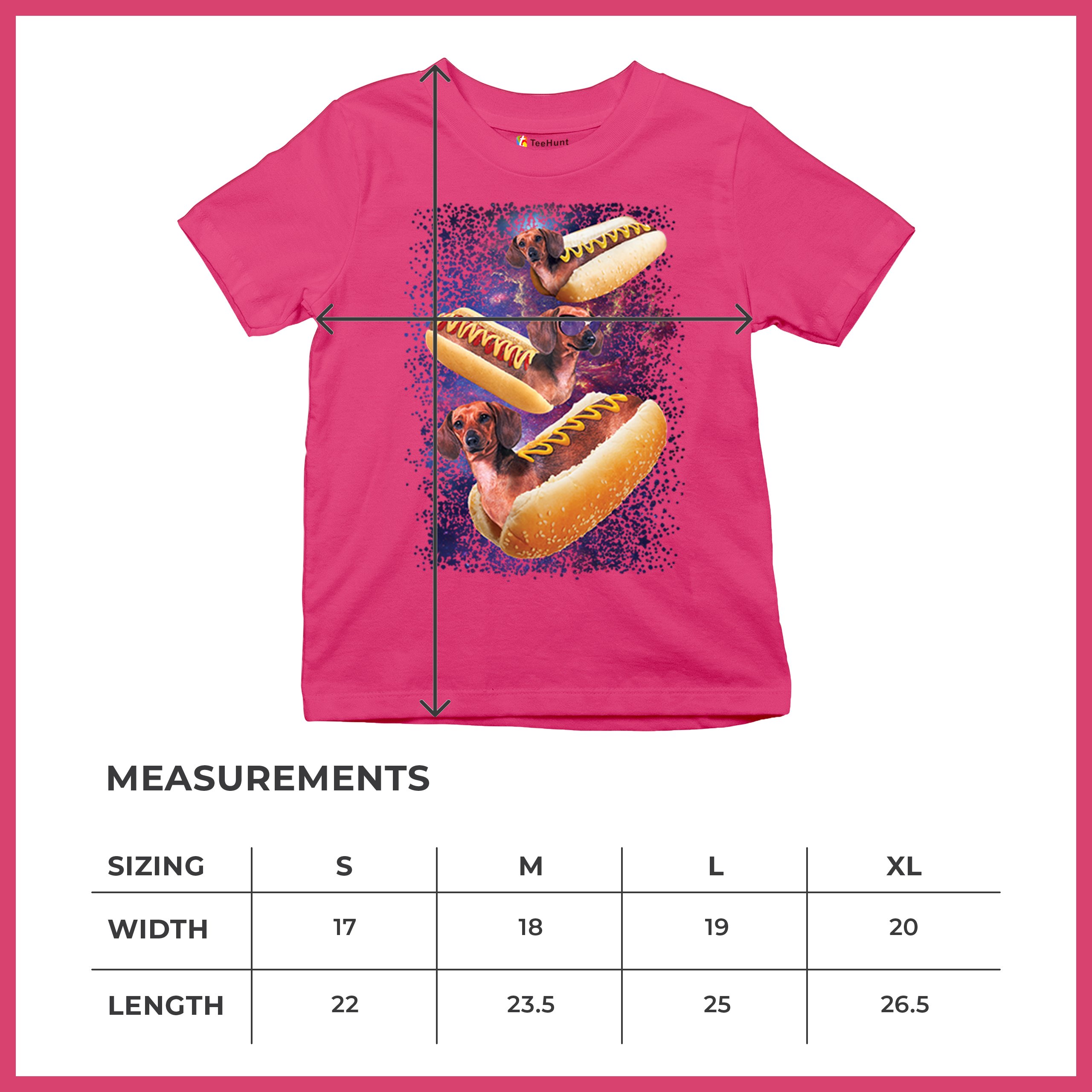 Space Weiners Youth T-shirt Fun Dachshund Hot Dog Animal Lover Pet Owner Kids - Picture 50 of 50