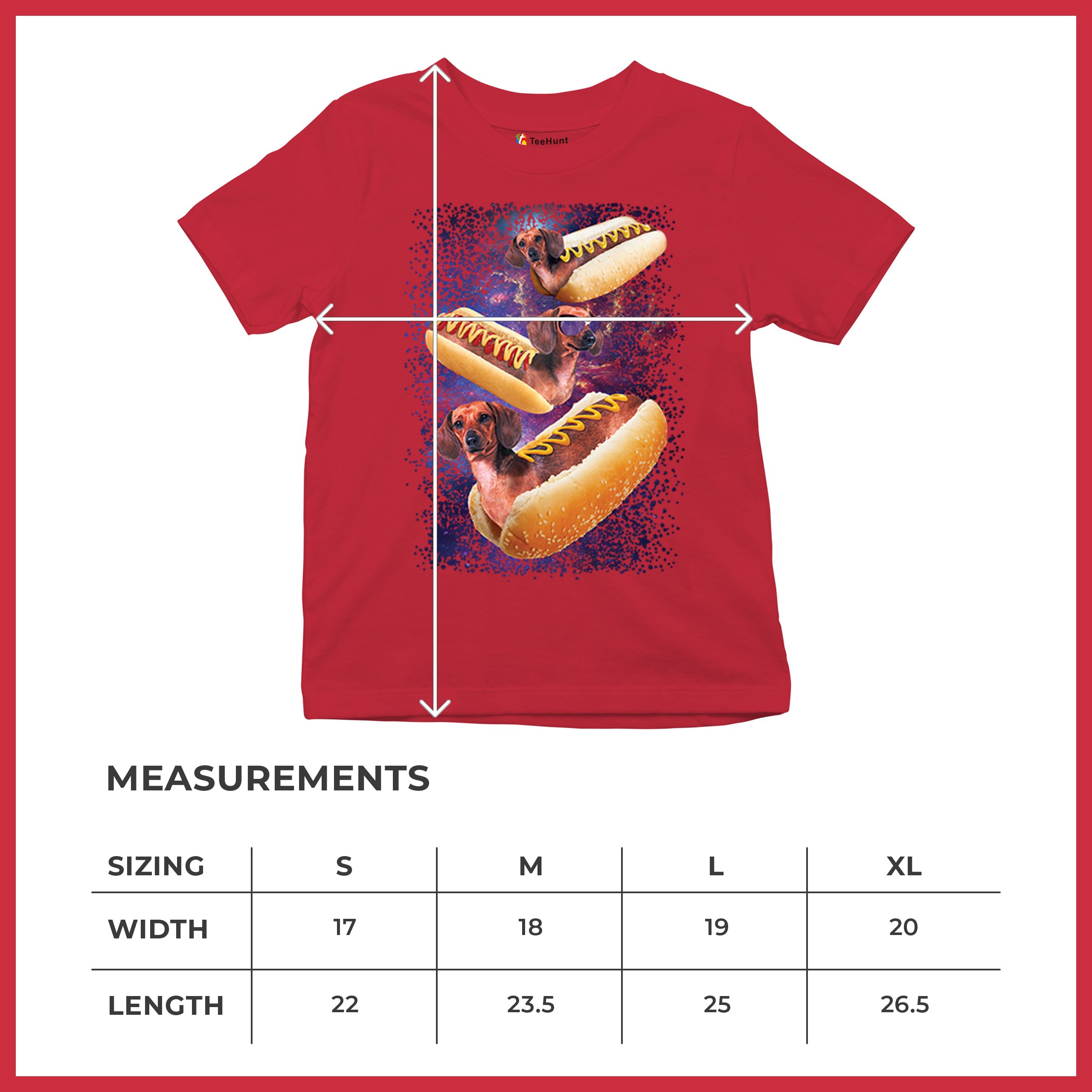 Space Weiners Youth T-shirt Fun Dachshund Hot Dog Animal Lover Pet Owner Kids - Picture 22 of 50