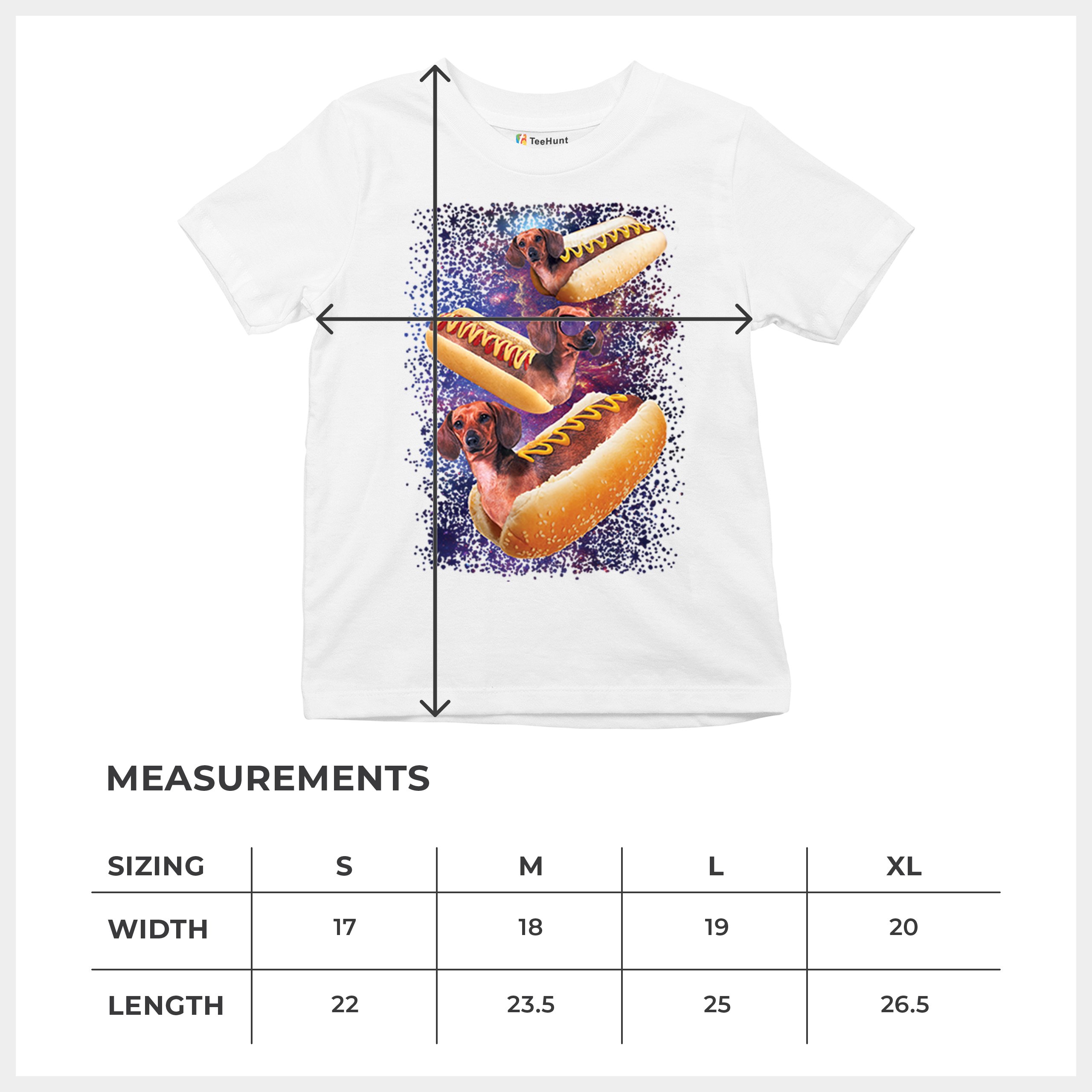 Space Weiners Youth T-shirt Fun Dachshund Hot Dog Animal Lover Pet Owner Kids - Picture 29 of 50