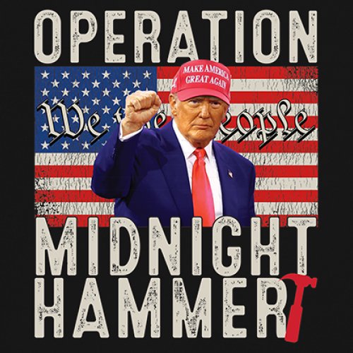 ALTRA Canotta uomo Operazione Midnight Hammer bandiera americana 47 presidente