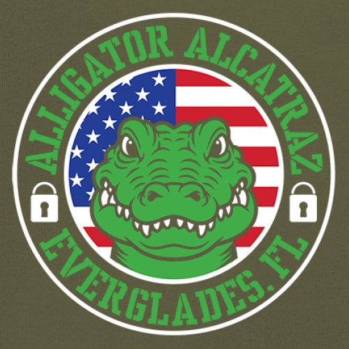 Alligator Alcatraz Everglades FL Long Sleeve T-shirt Immigration Prison ICE - Picture 32 of 43