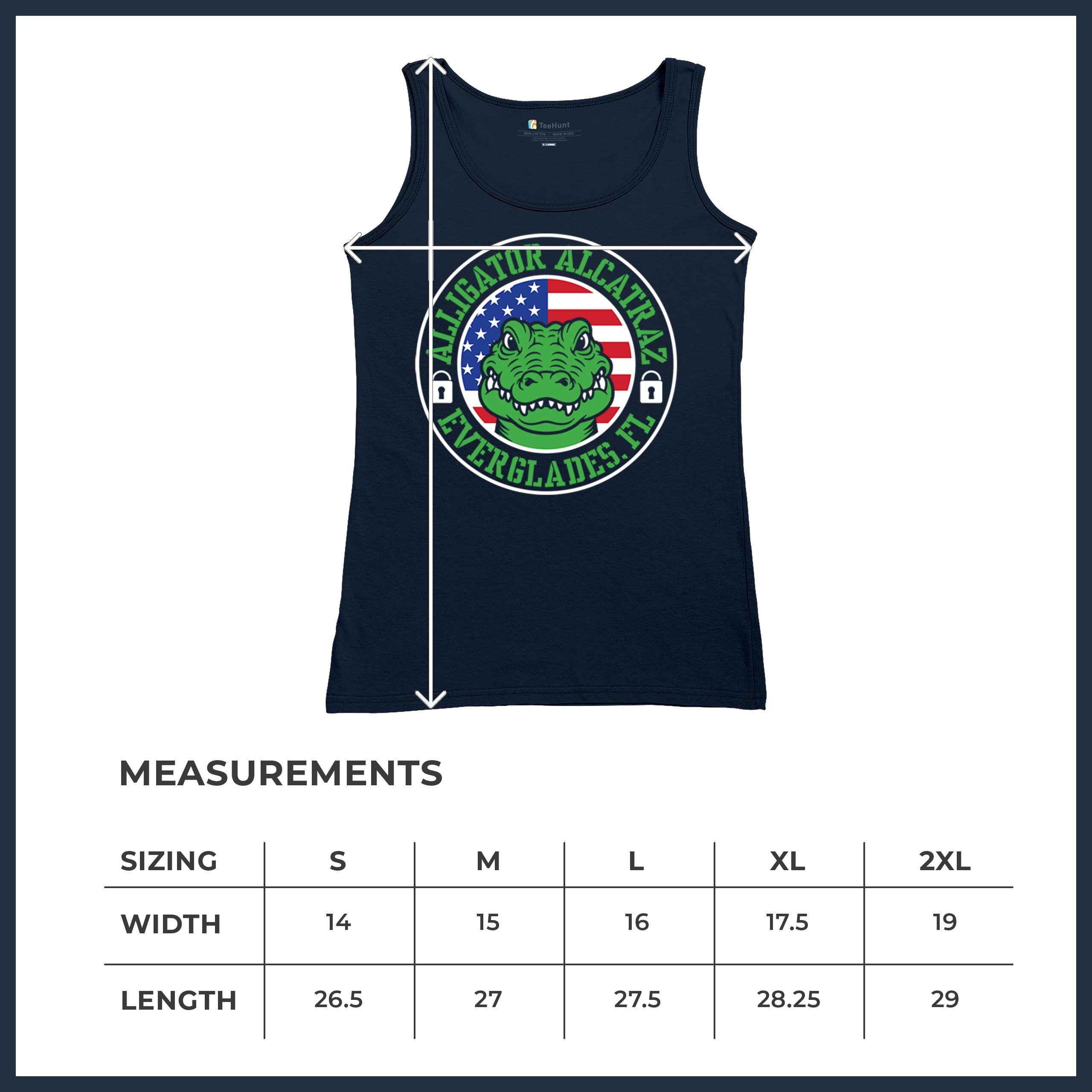 Alligator Alcatraz Everglades FL Women's Tank Top Immigration Prison ICE - Picture 22 of 22