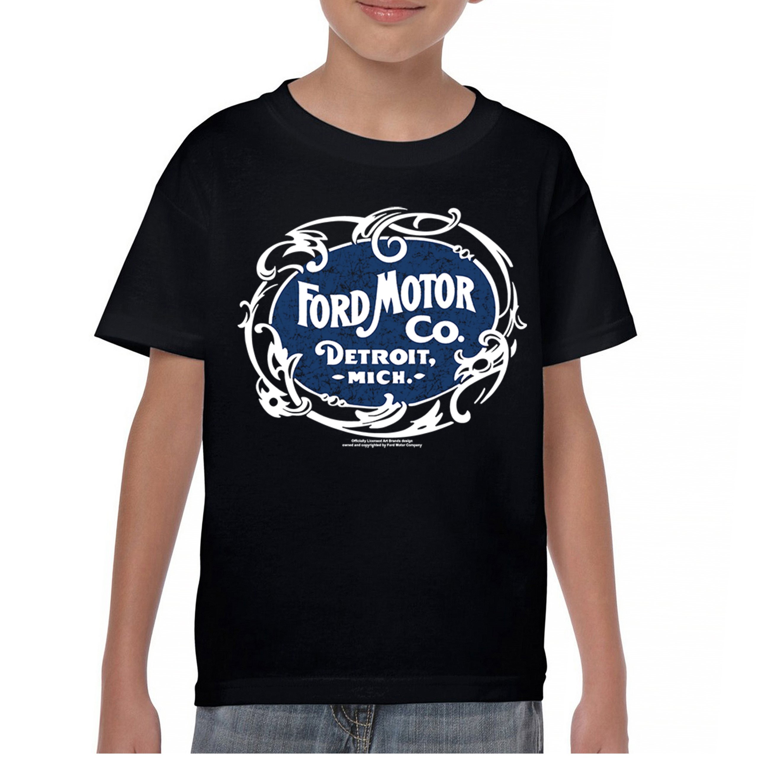 Vintage Ford Motor Co Youth T-shirt Classic Ford Logo Truck Licensed Kids - Picture 2 of 36