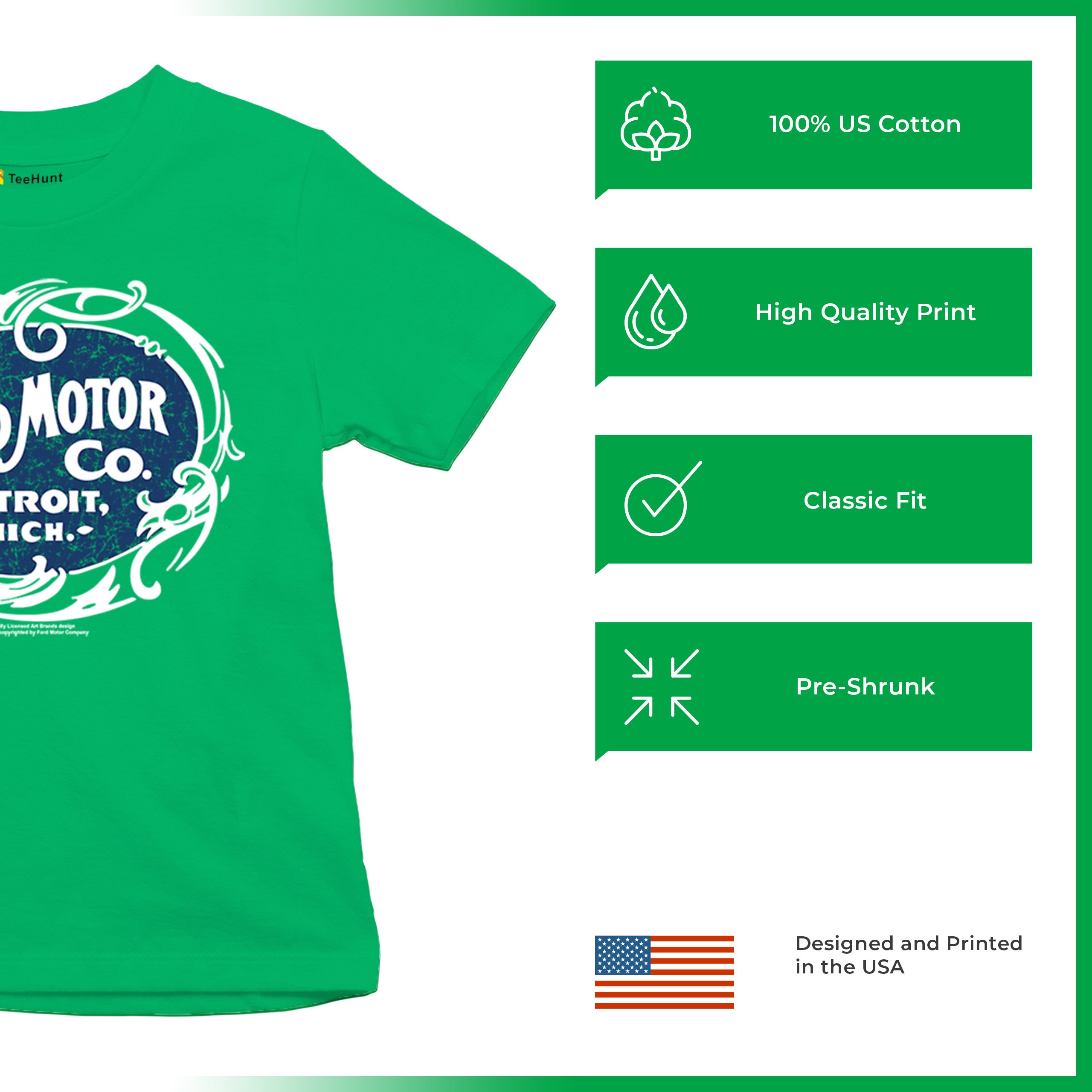 Vintage Ford Motor Co Youth T-shirt Classic Ford Logo Truck Licensed Kids - Picture 28 of 36