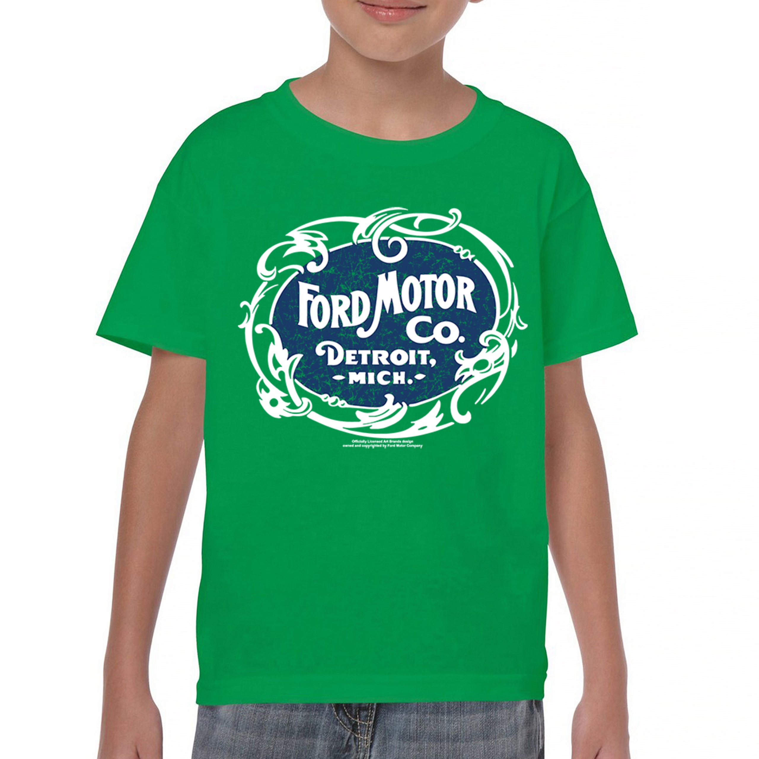 Vintage Ford Motor Co Youth T-shirt Classic Ford Logo Truck Licensed Kids - Picture 23 of 36