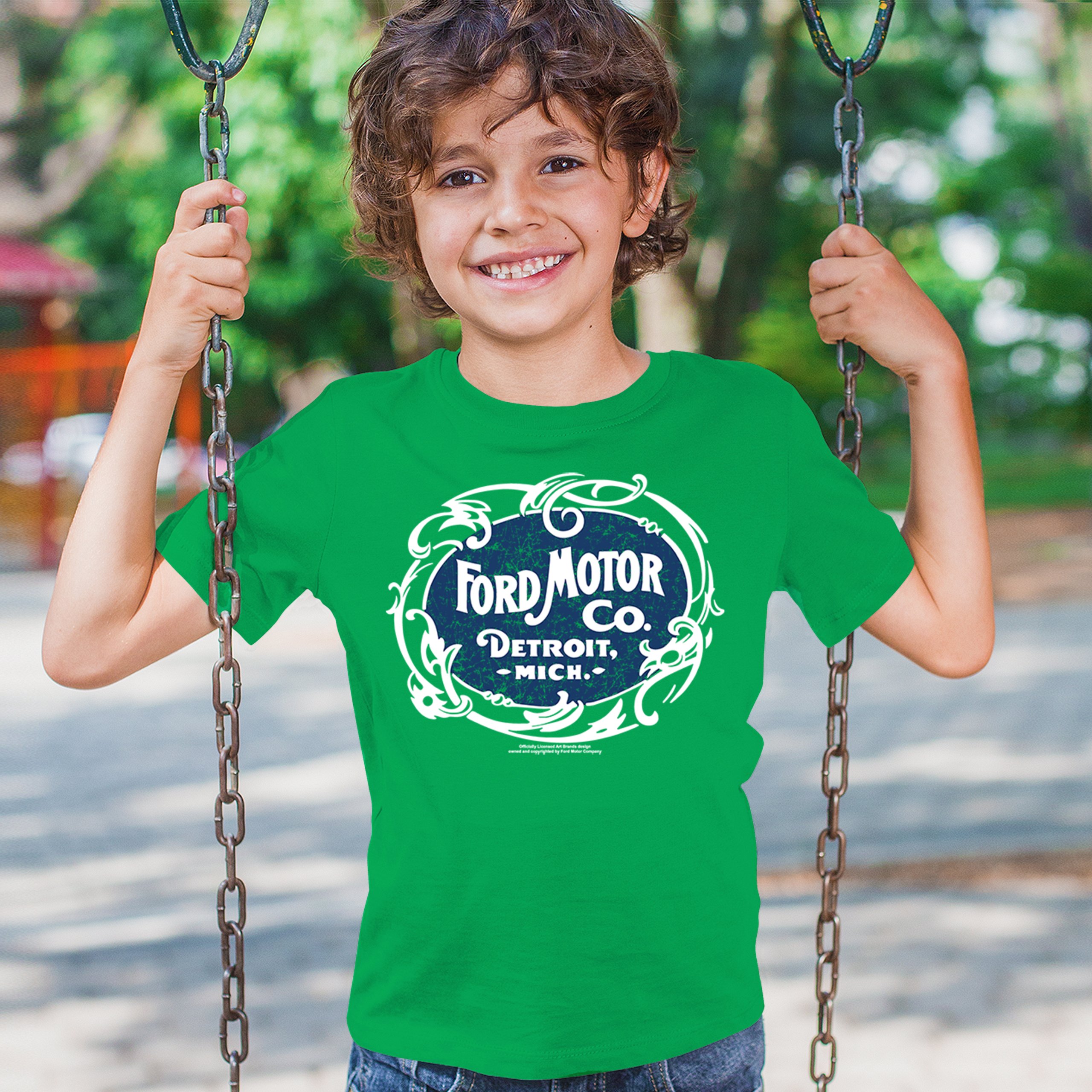 Vintage Ford Motor Co Youth T-shirt Classic Ford Logo Truck Licensed Kids - Picture 26 of 36