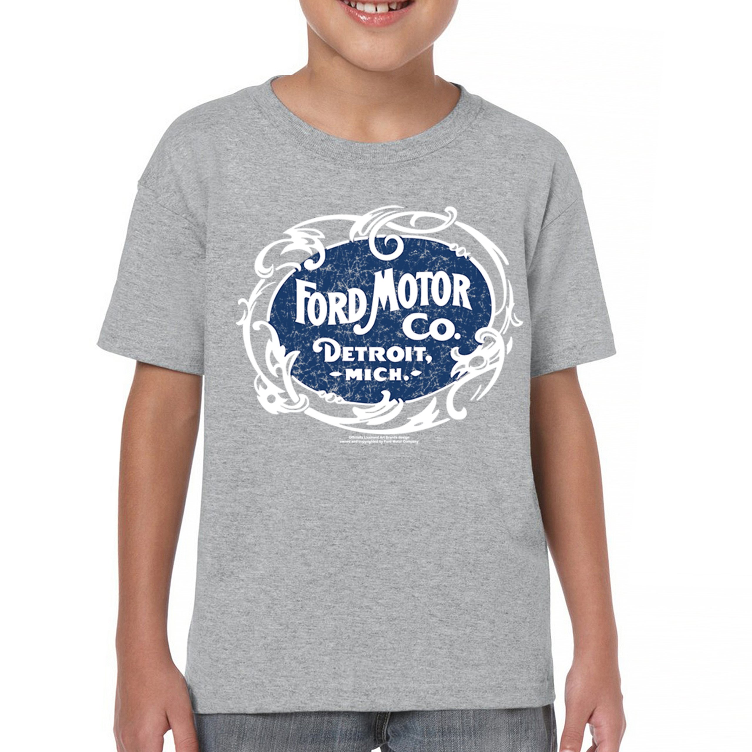 Vintage Ford Motor Co Youth T-shirt Classic Ford Logo Truck Licensed Kids - Picture 9 of 36